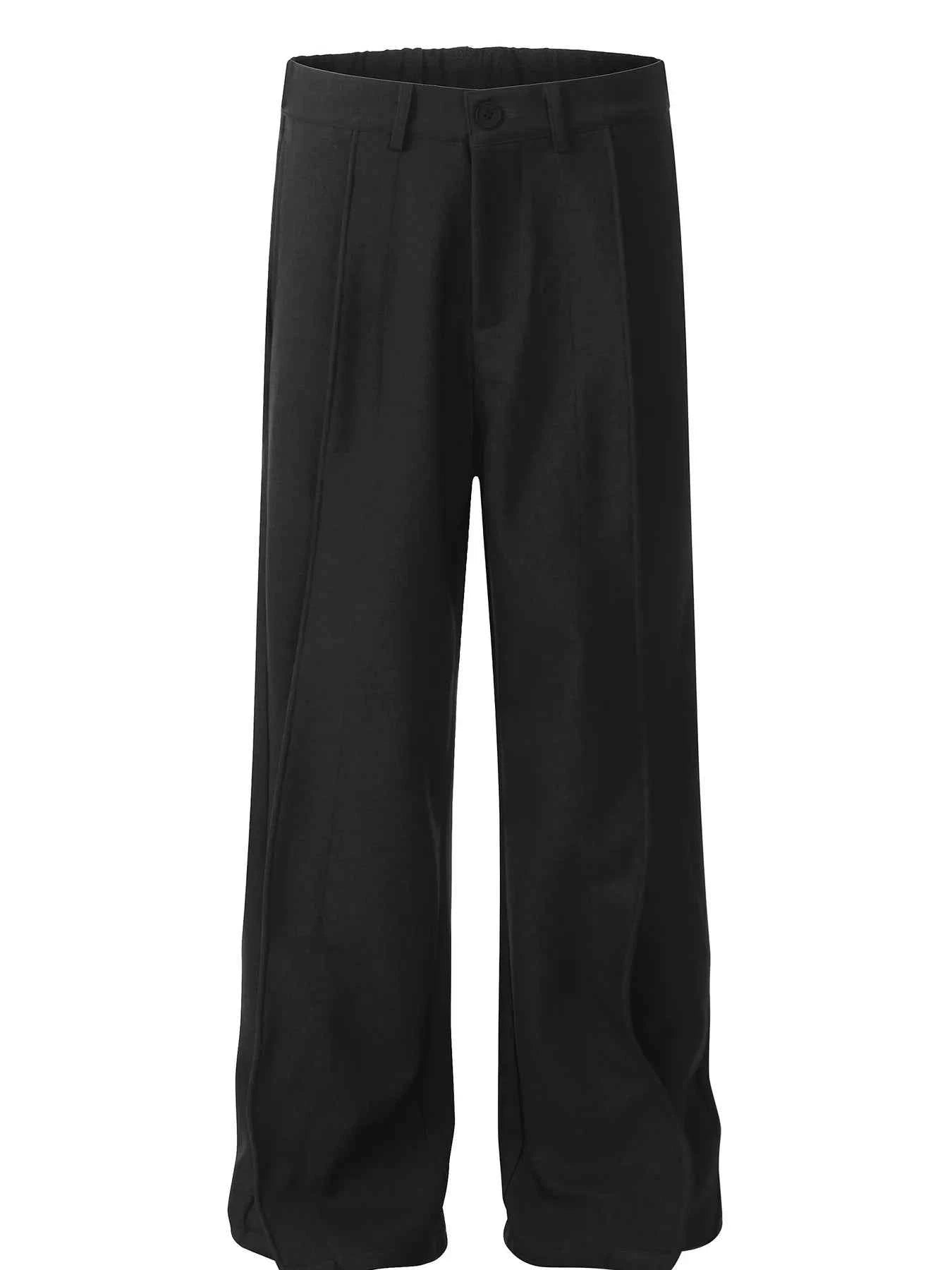 Men's Wide Leg Pants with Pleated Front