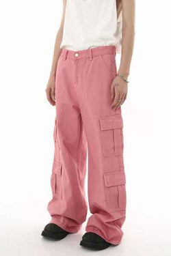 Wide Leg Cargo Jeans - Damned Threads