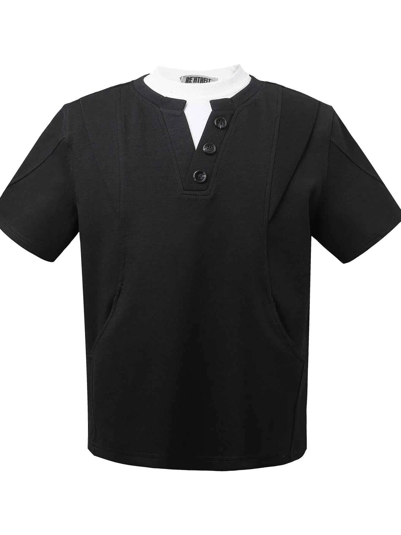 Men's Casual Henley Short Sleeve T-Shirt