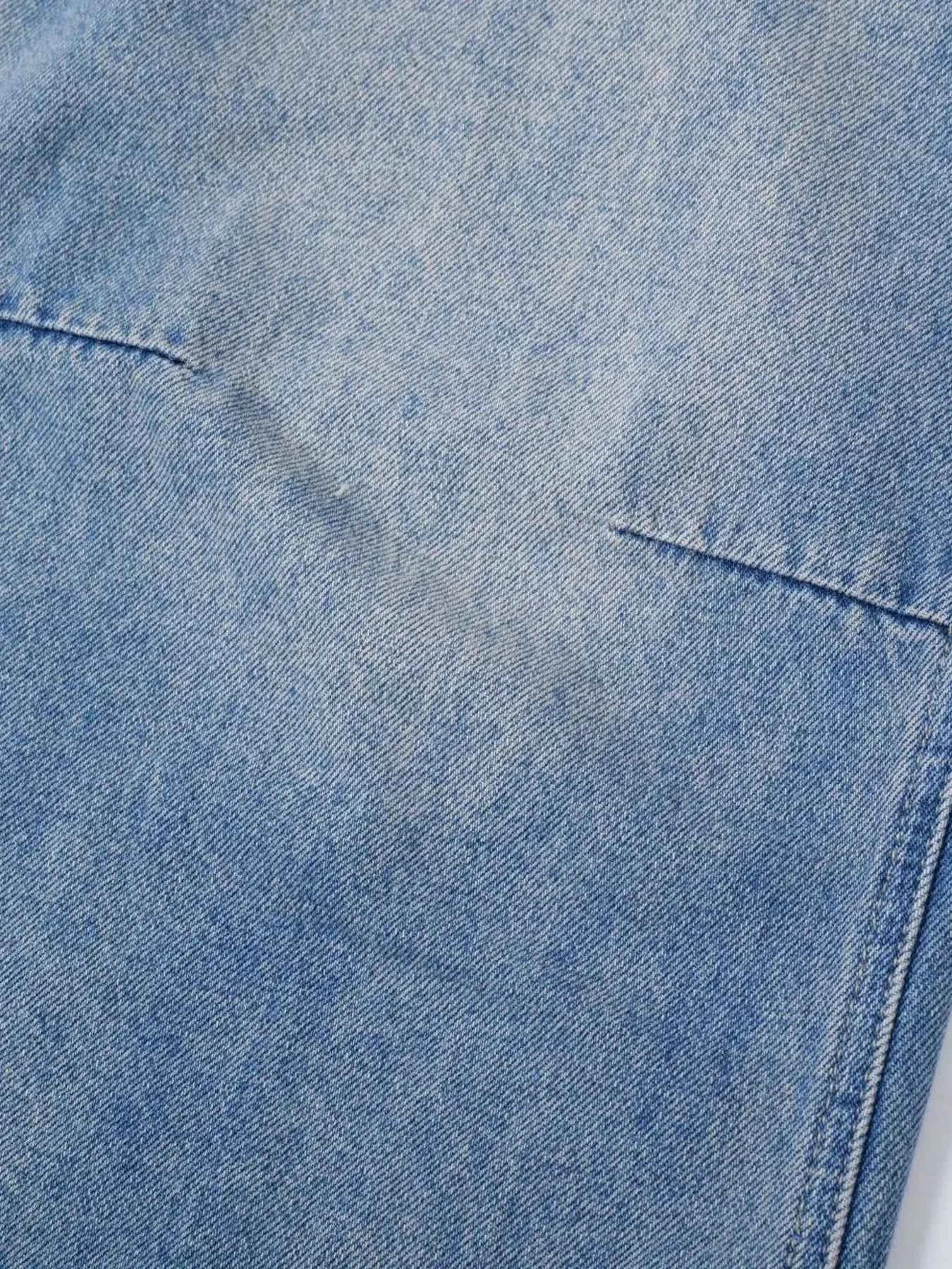 Basic style Oversized Wide leg Jeans