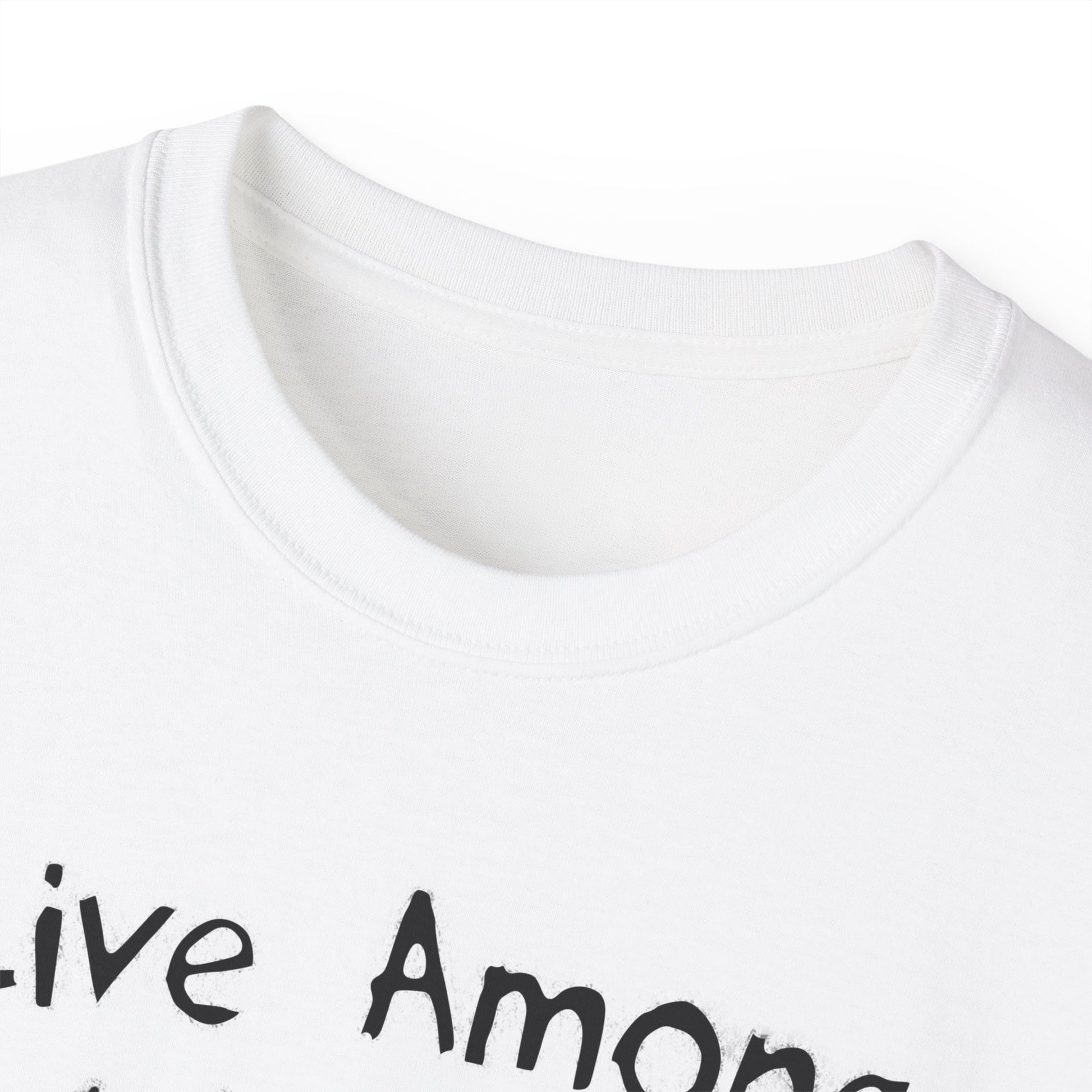 Live Among Demons - Unisex Cotton Tee (Front) - Damned Threads