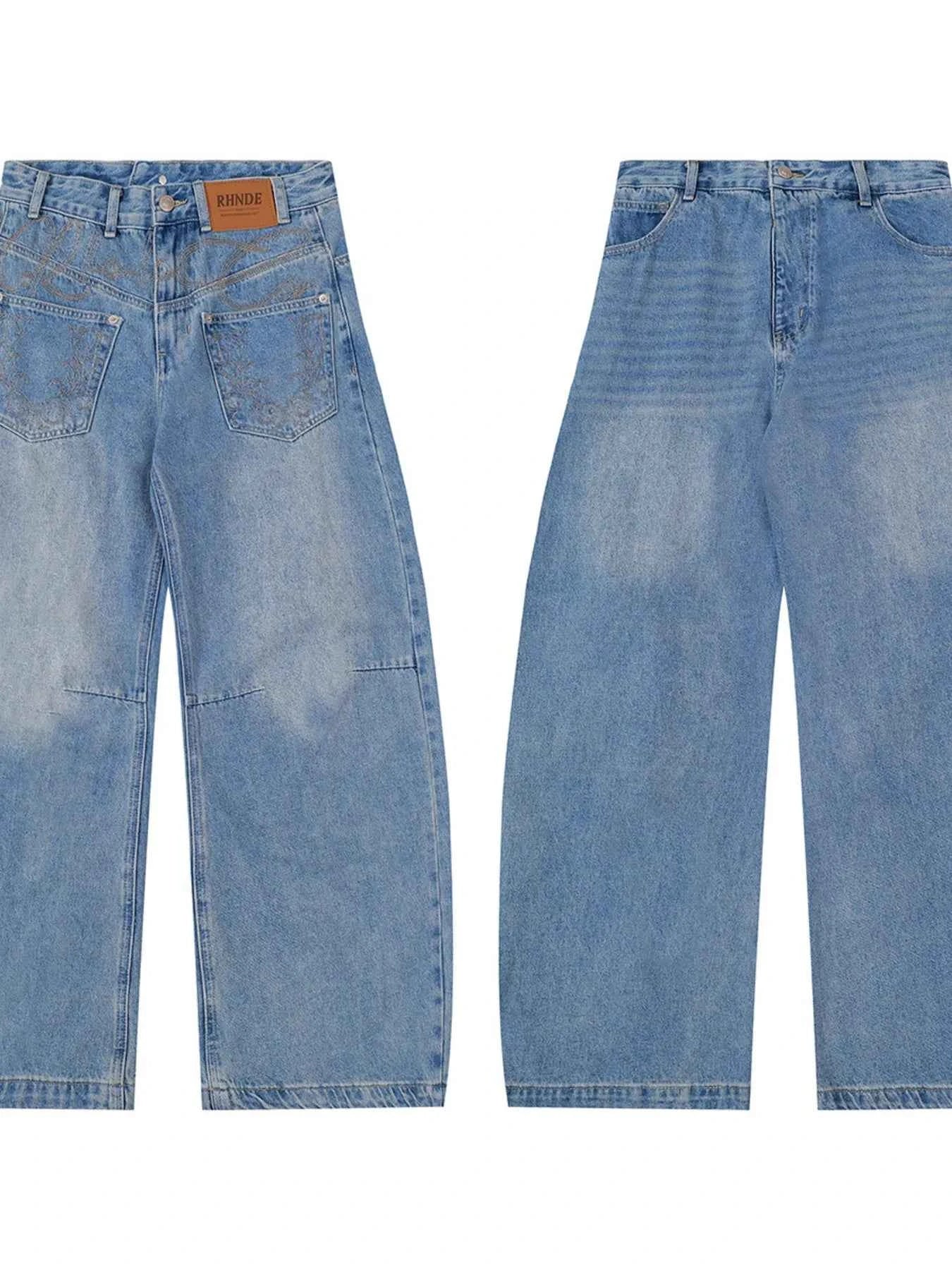 Basic style Oversized Wide leg Jeans