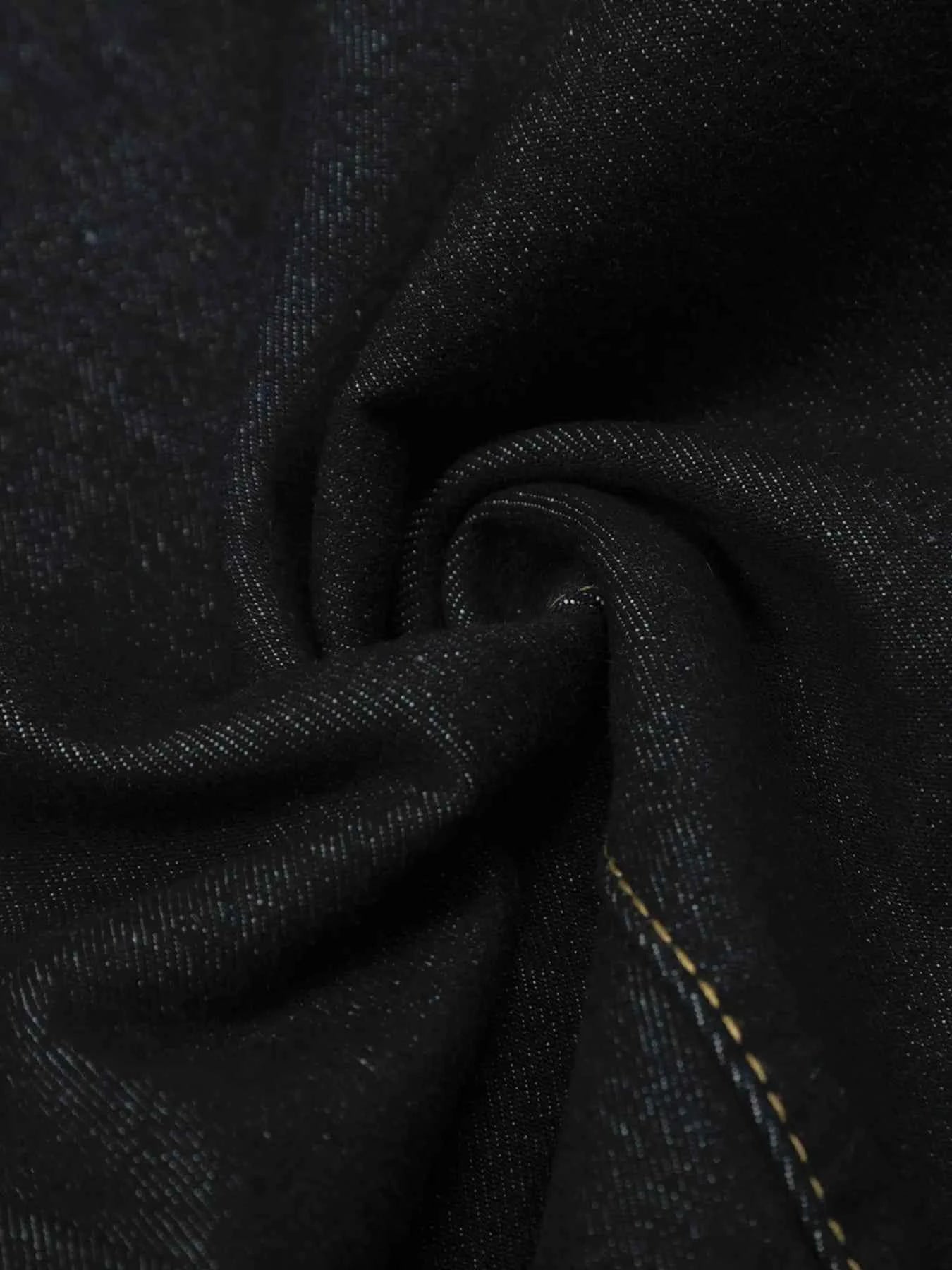 Men's Button Fly High Waist Curved Jeans