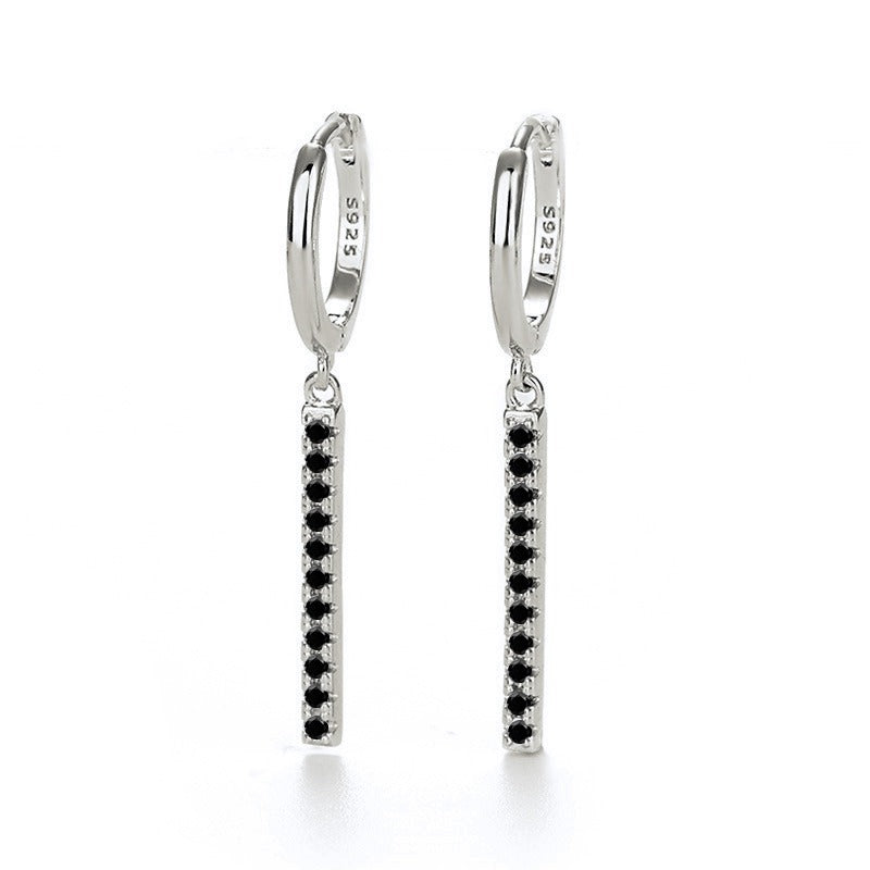 18K Gold Tassel Earrings With Rhinestone Design - Damned Threads