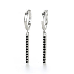 18K Gold Tassel Earrings With Rhinestone Design - Damned Threads