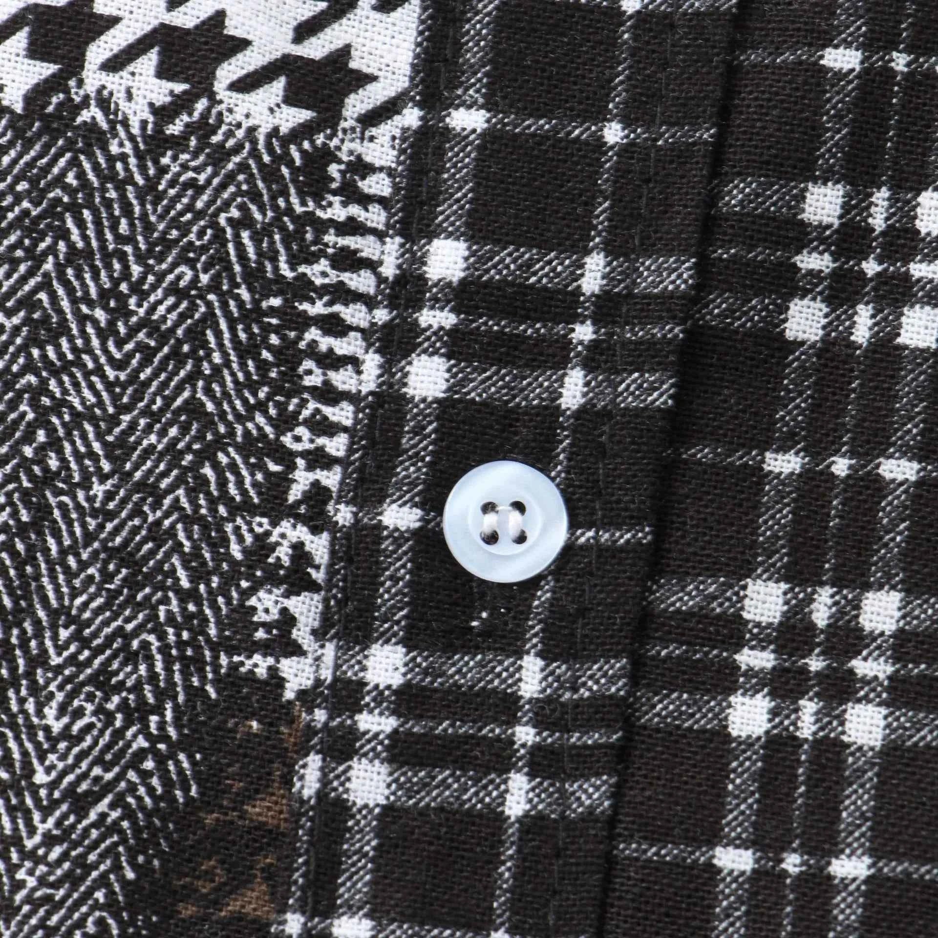 Men's Plus Size Plaid Short Sleeve Button-Up Shirt