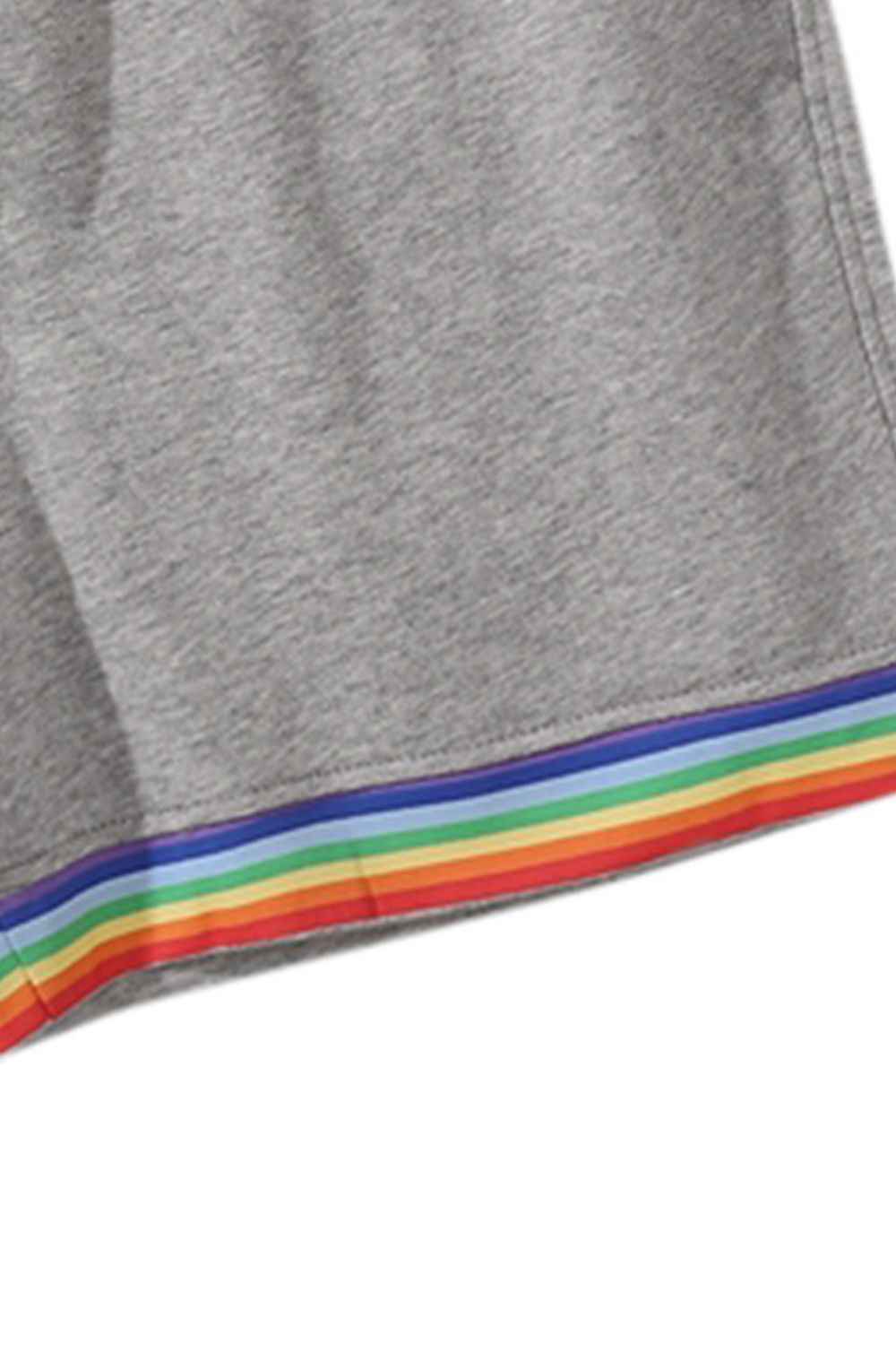 Men's Rainbow Stripe Elastic Waist Shorts - Damned Threads