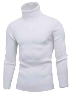 Men's Turtleneck Long Sleeve Ribbed Sweater - Damned Threads