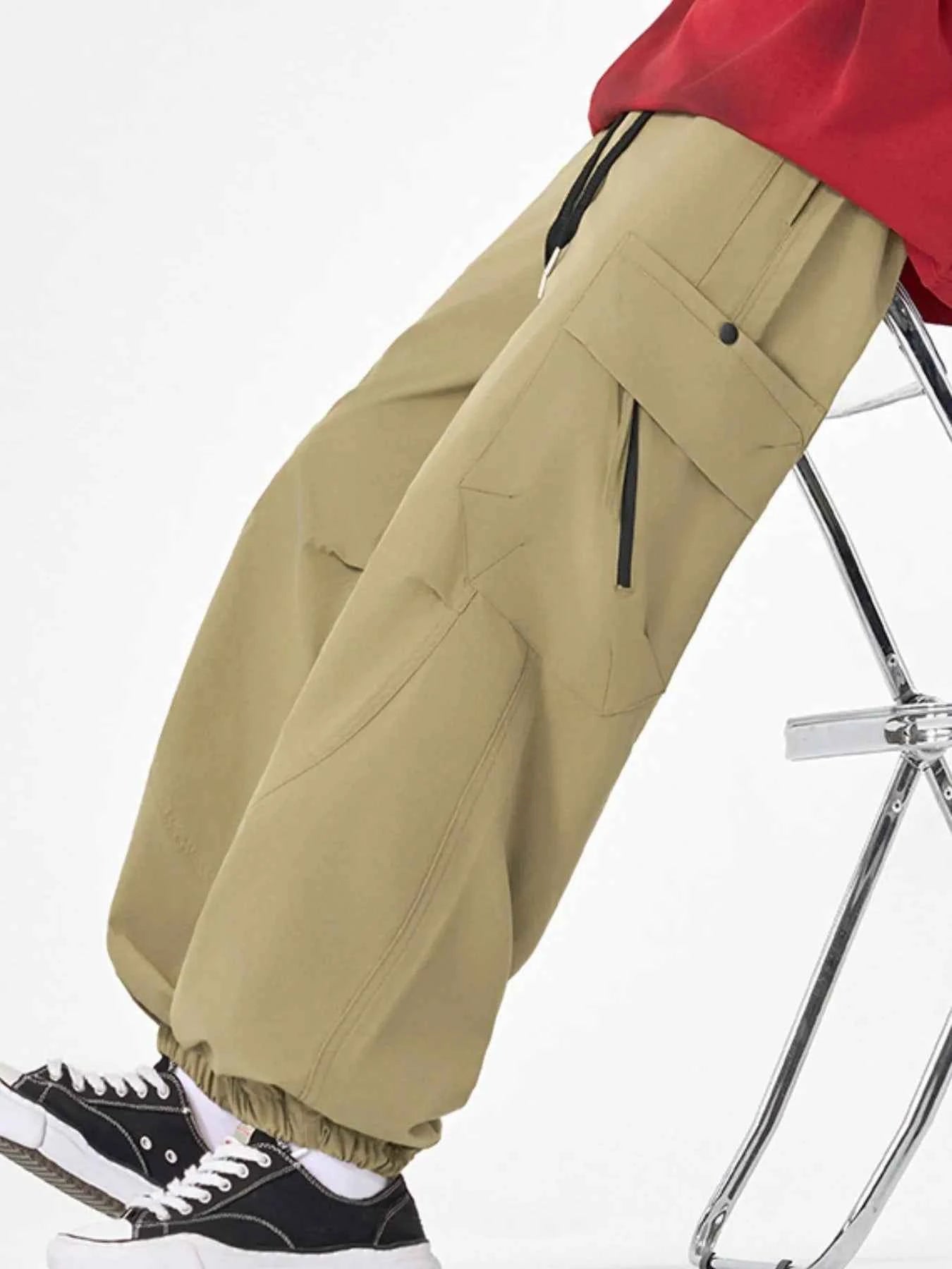 Men's Plus Size Casual Cargo Pants with Multiple Pockets