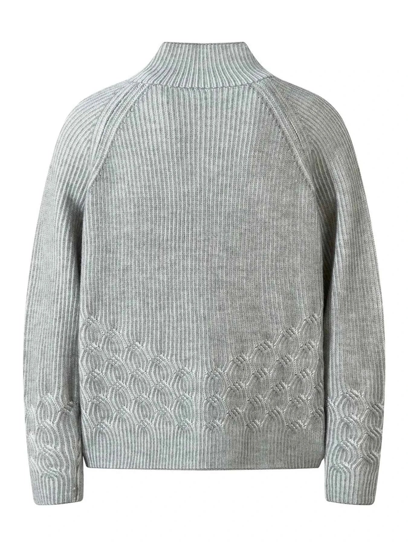 Men's Ribbed Zip-Up Cardigan