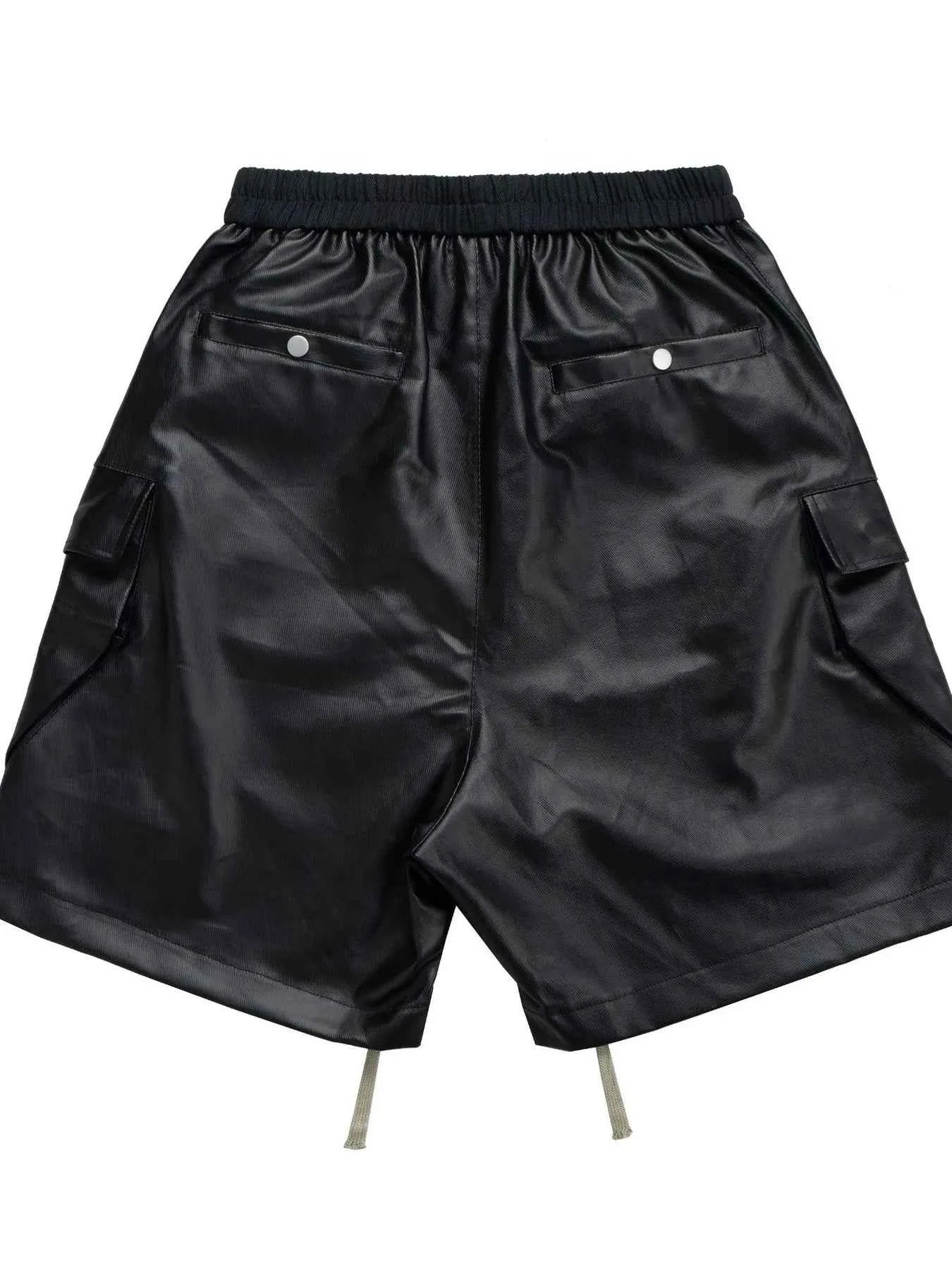 Men's Cargo Style Metallic Zipper Shorts