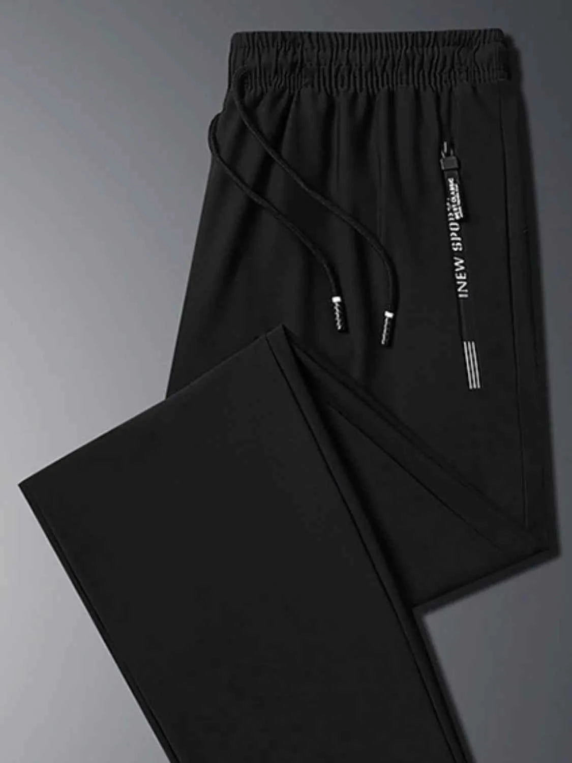 Men's Plus Size Drawstring Pants with Pockets