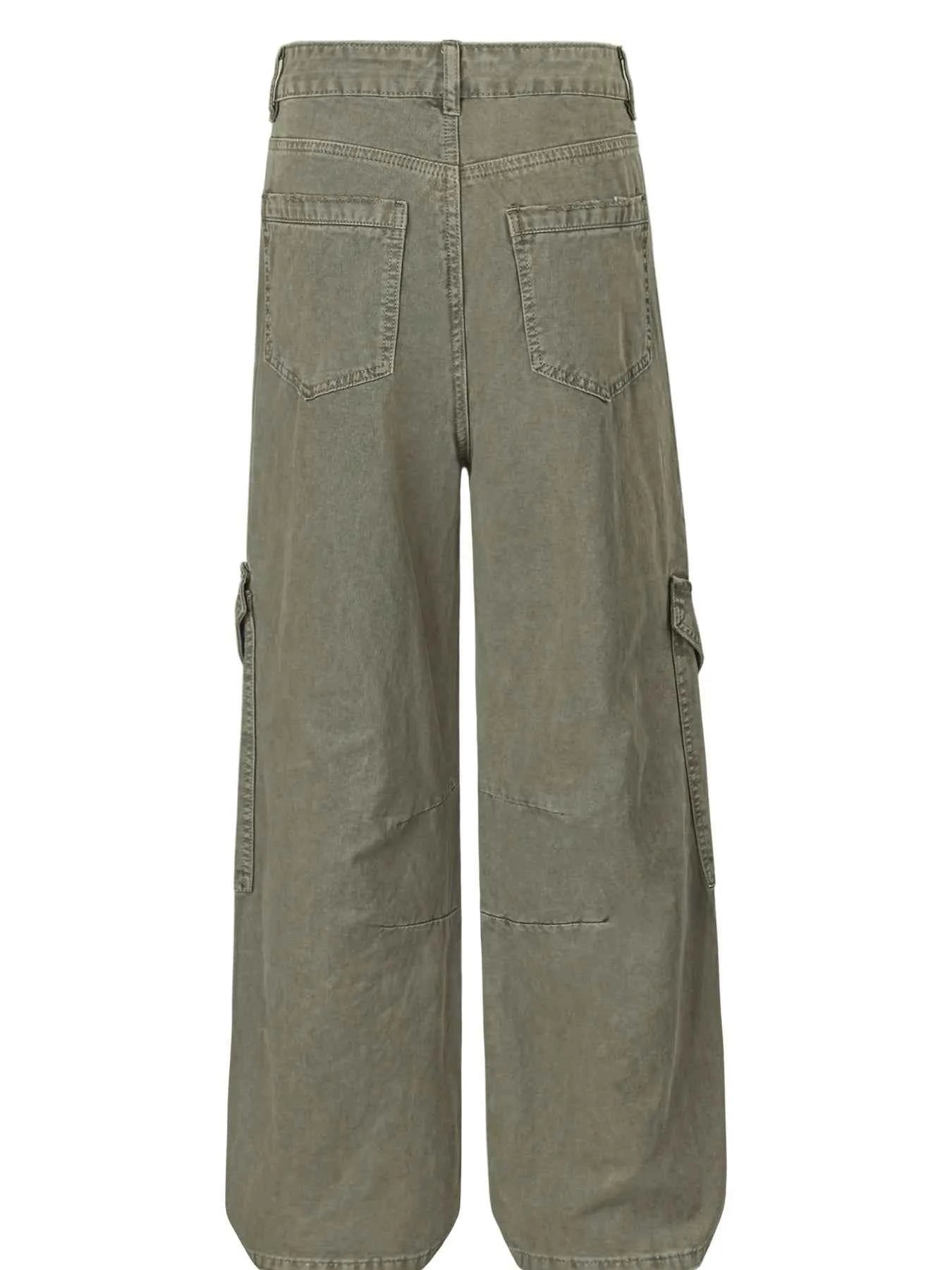Men's Wide Leg Cargo Jeans