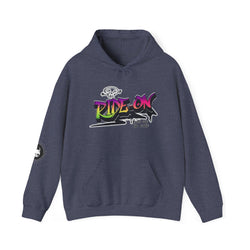 Ride-On - Unisex Heavy Blend™ Hooded Sweatshirt (Front) - Damned Threads