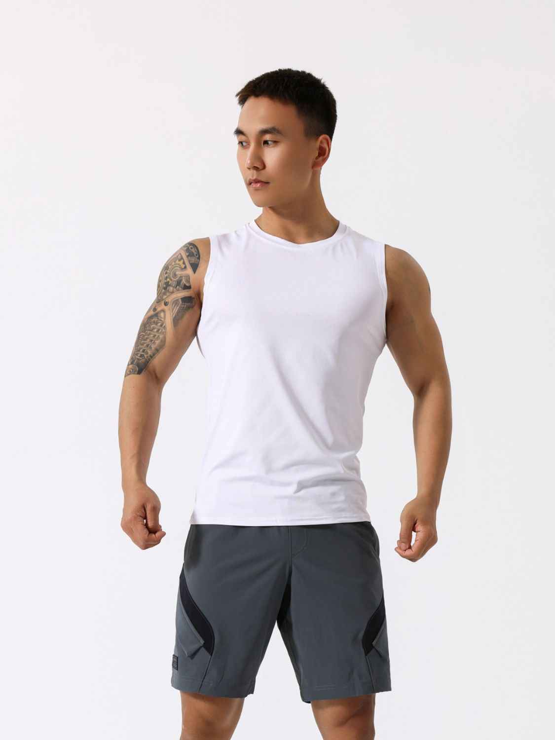 Men's Solid Active Tank - Damned Threads
