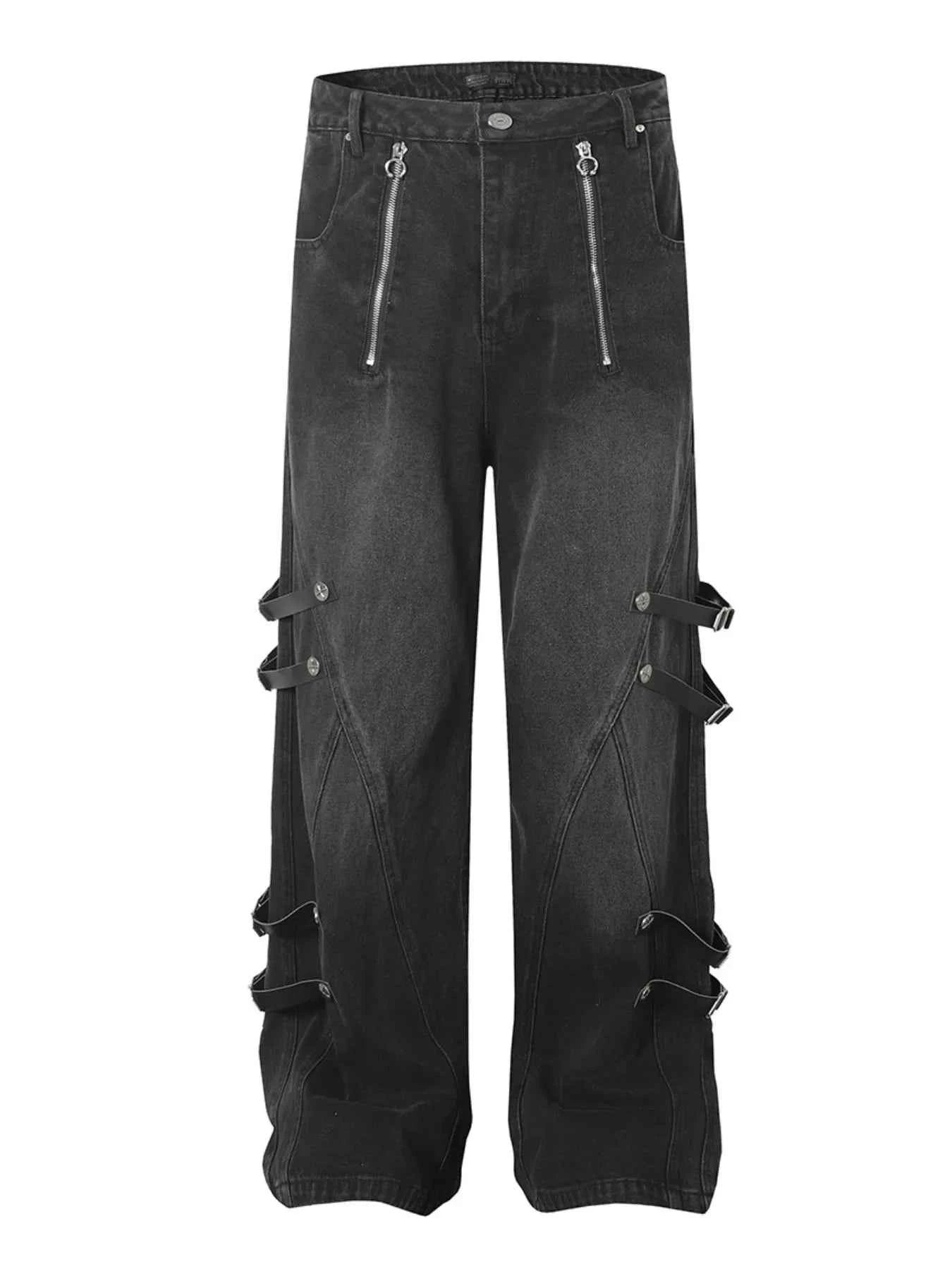 Men's Washed Jeans with Pockets