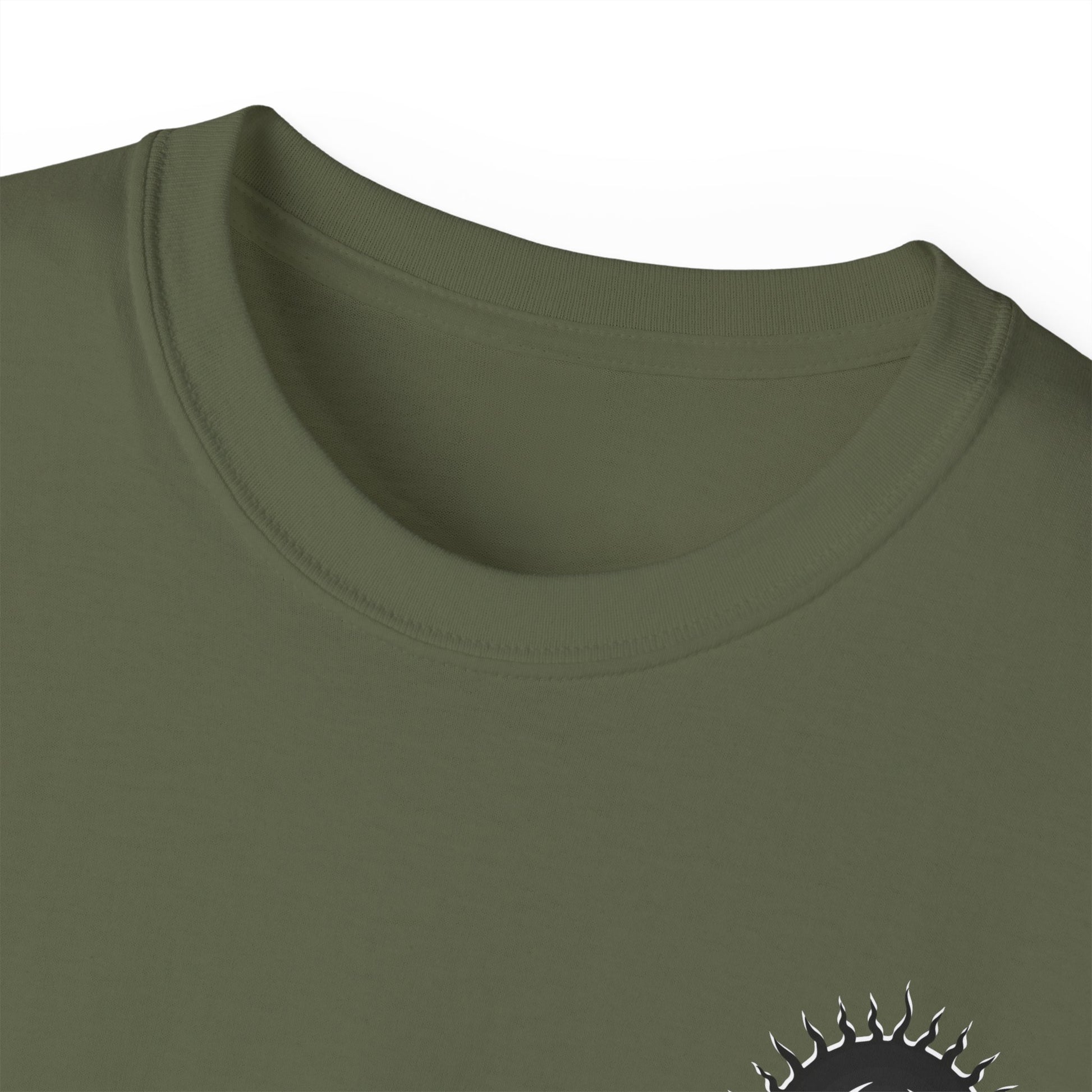 Spook-Rock - Unisex Cotton Tee (Back) - Damned Threads
