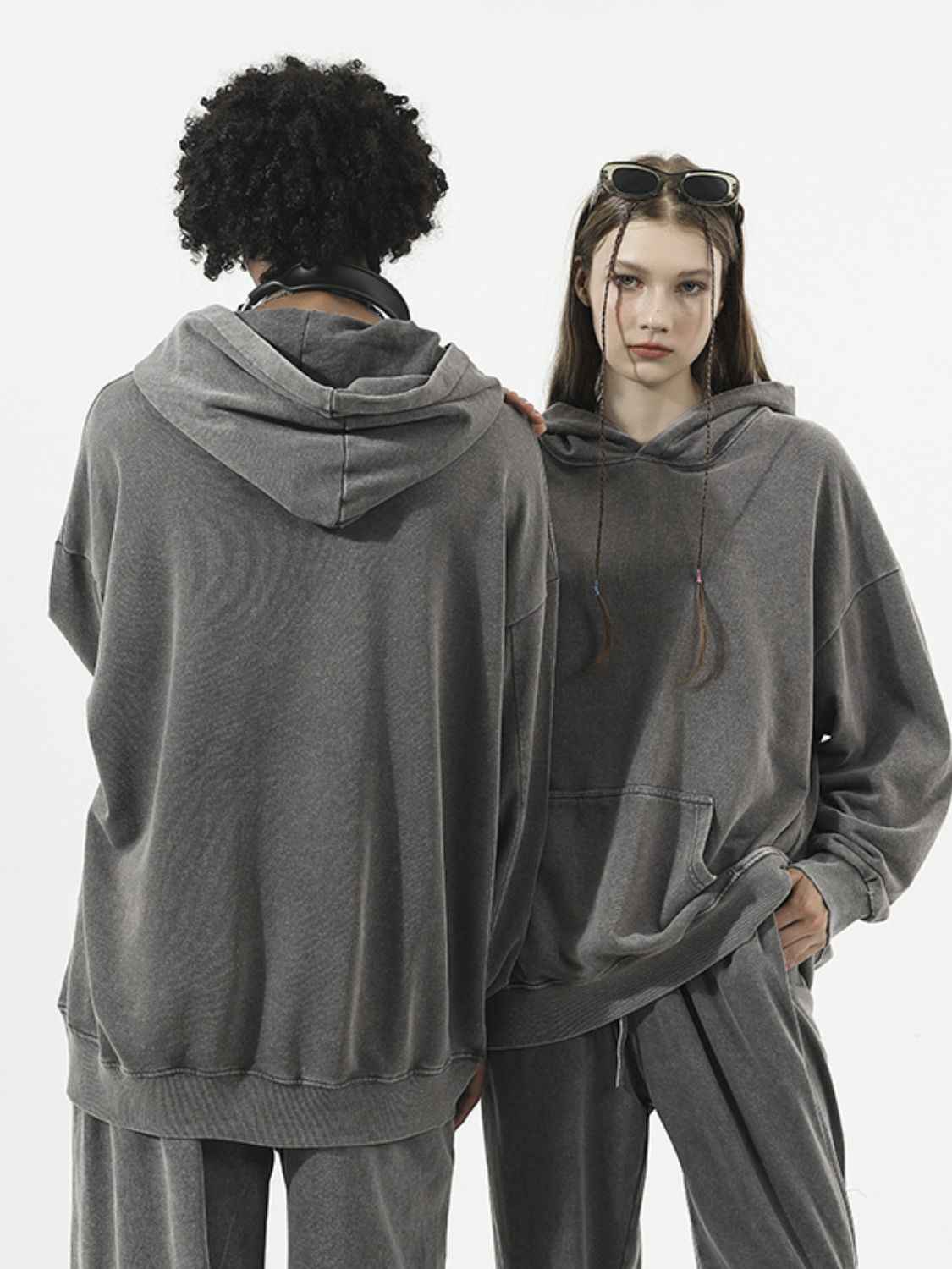 Long Sleeve Hoodie with Pocket - Damned Threads