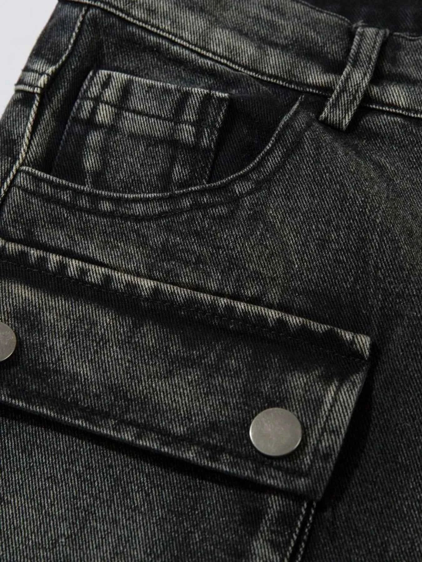 Men's Wide Leg Cargo Jeans