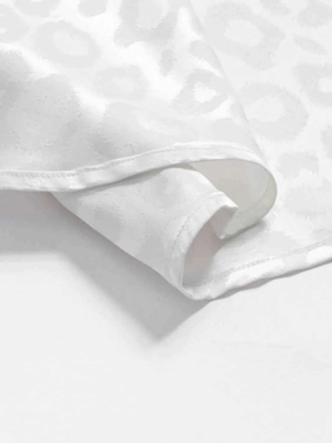 Men's Full Size Leopard Button Down Satin Shirt Plus Size