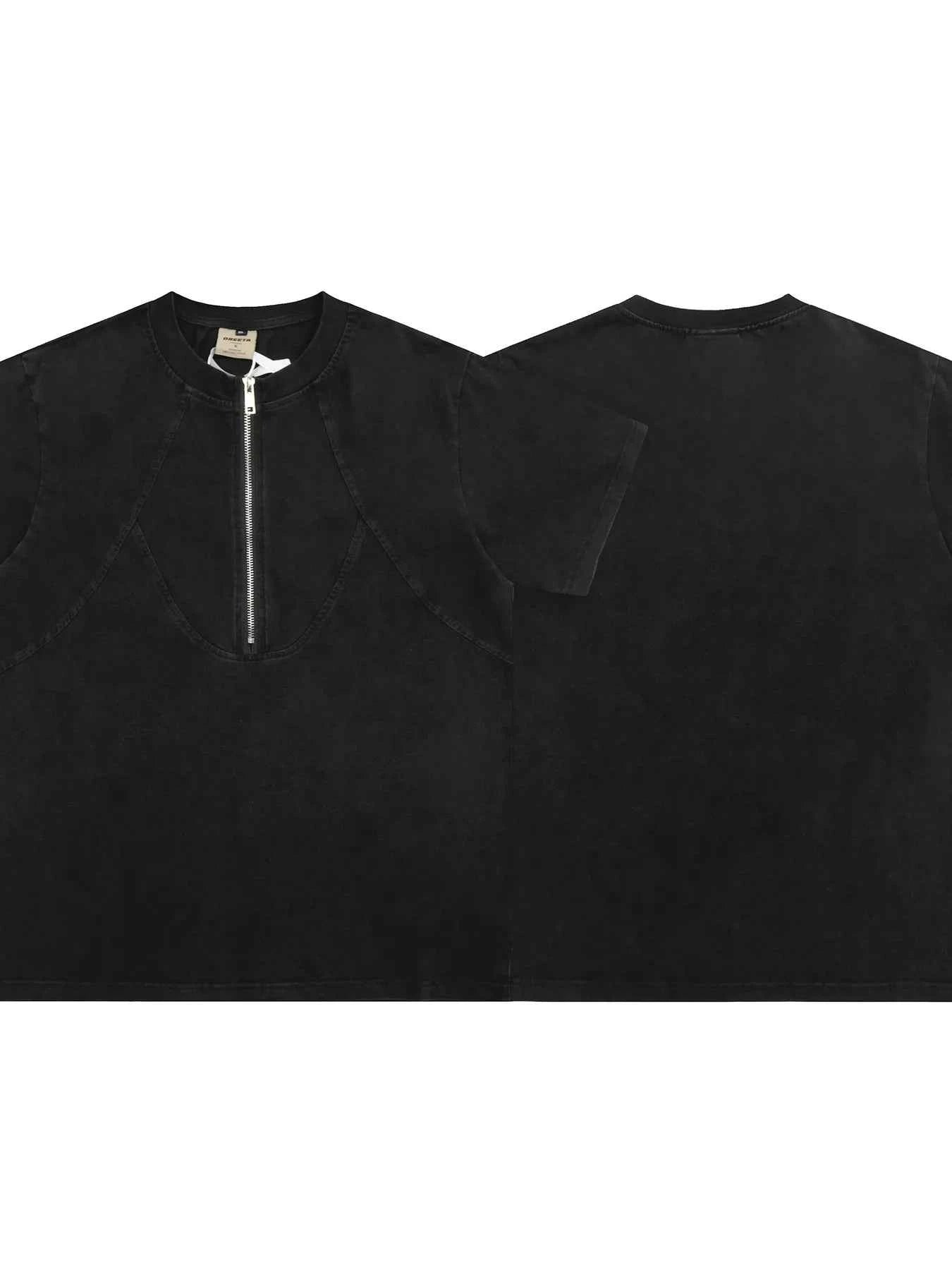 Men's Half-Zip Oversize T-Shirt