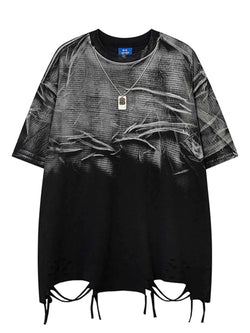 Men's Round Neck Half Sleeve Oversized T-Shirt