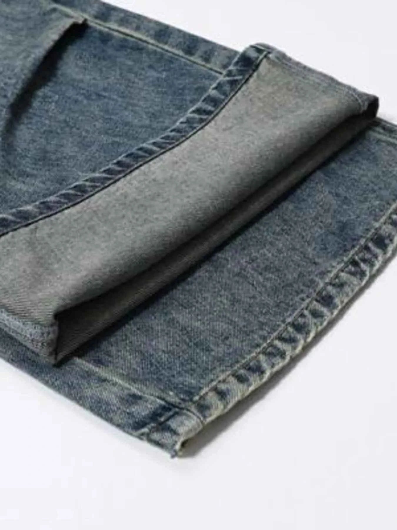Men's Vintage Wash Wide Leg Jeans