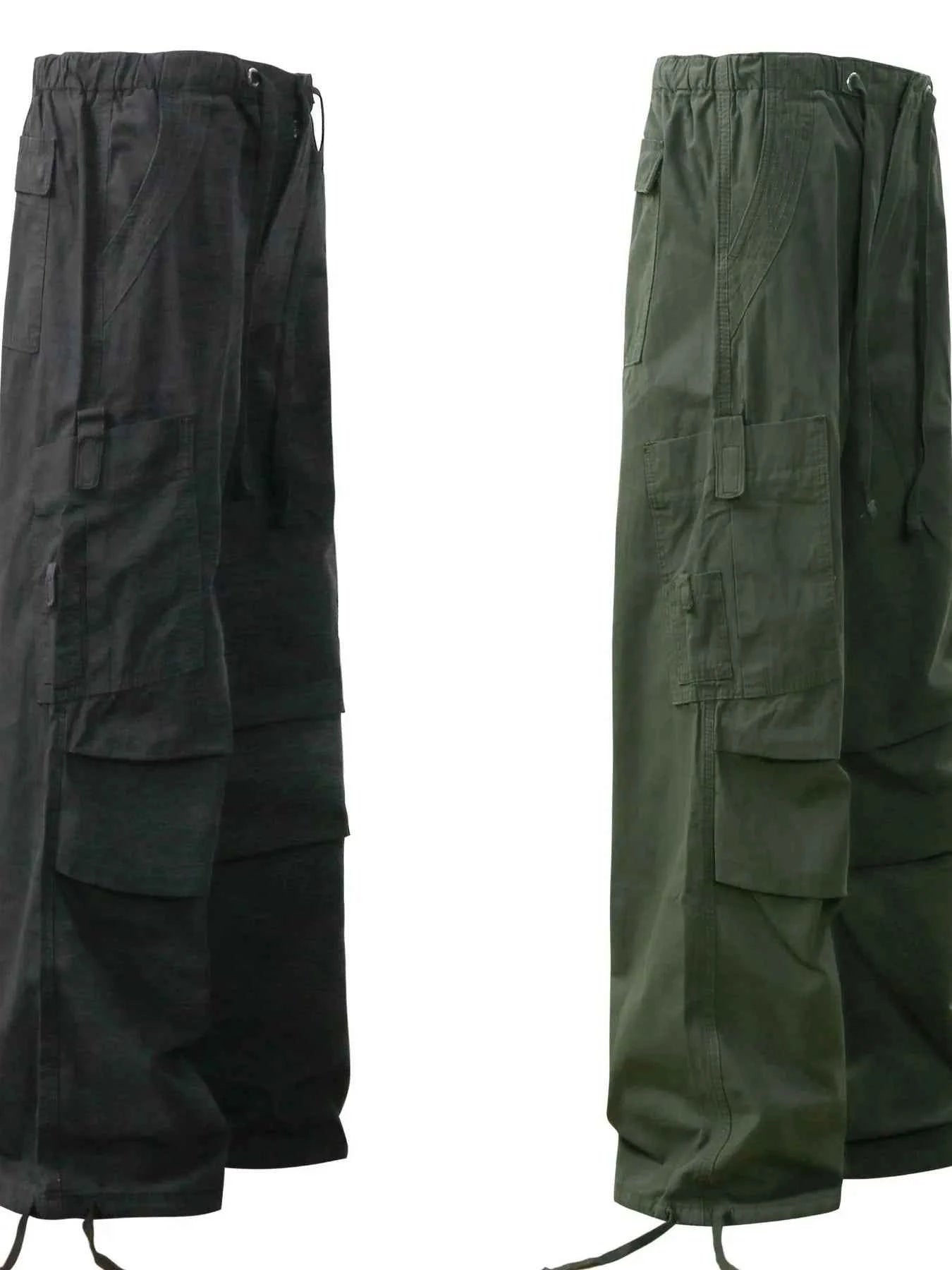 Men's Cargo Pants with Drawstring Hem