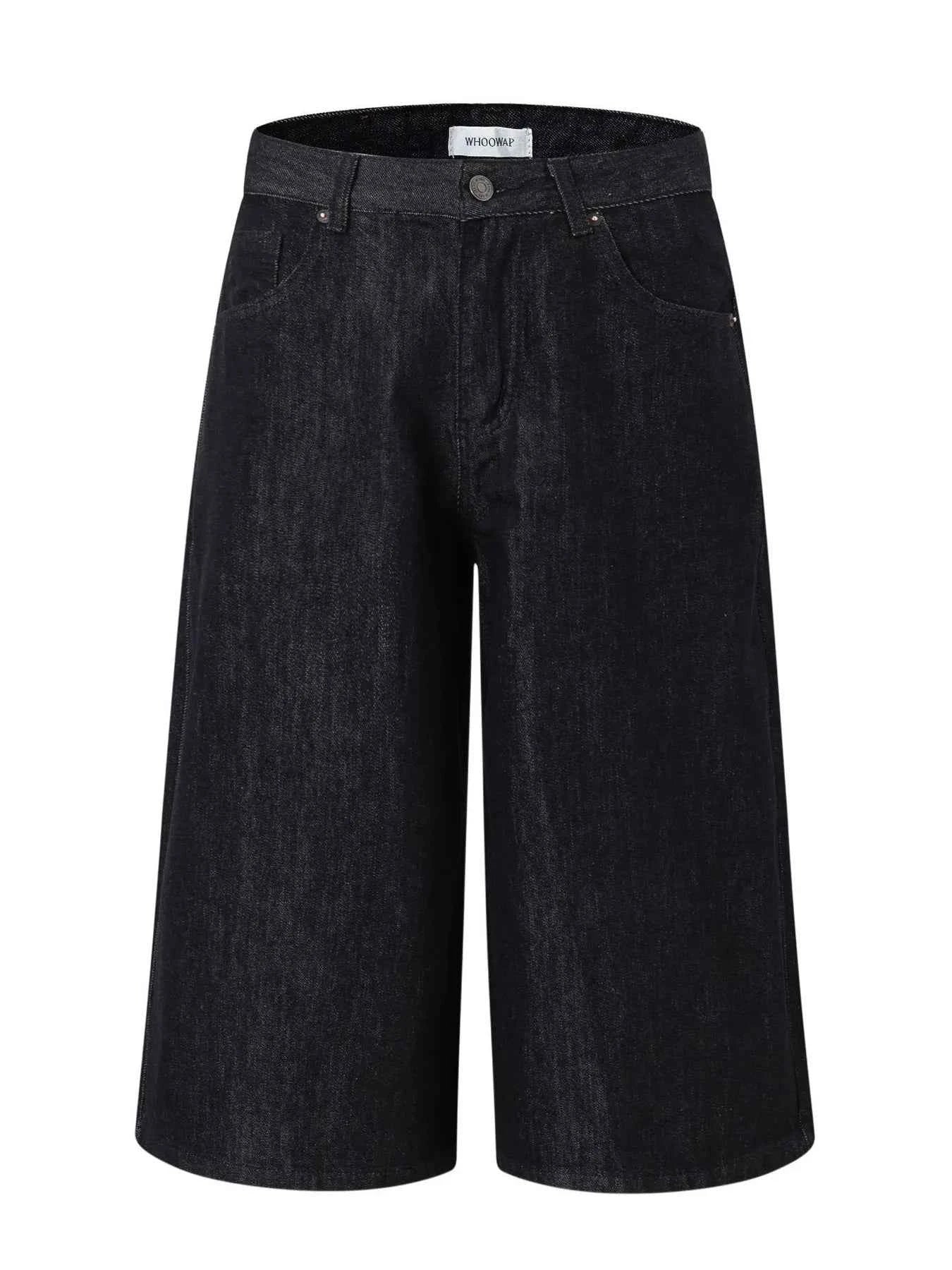 Men's Wide-Leg Denim Shorts