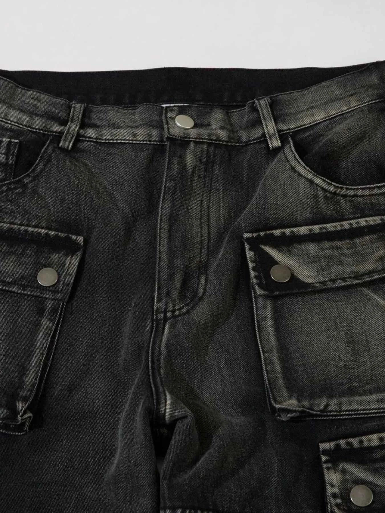 Men's Wide Leg Cargo Jeans