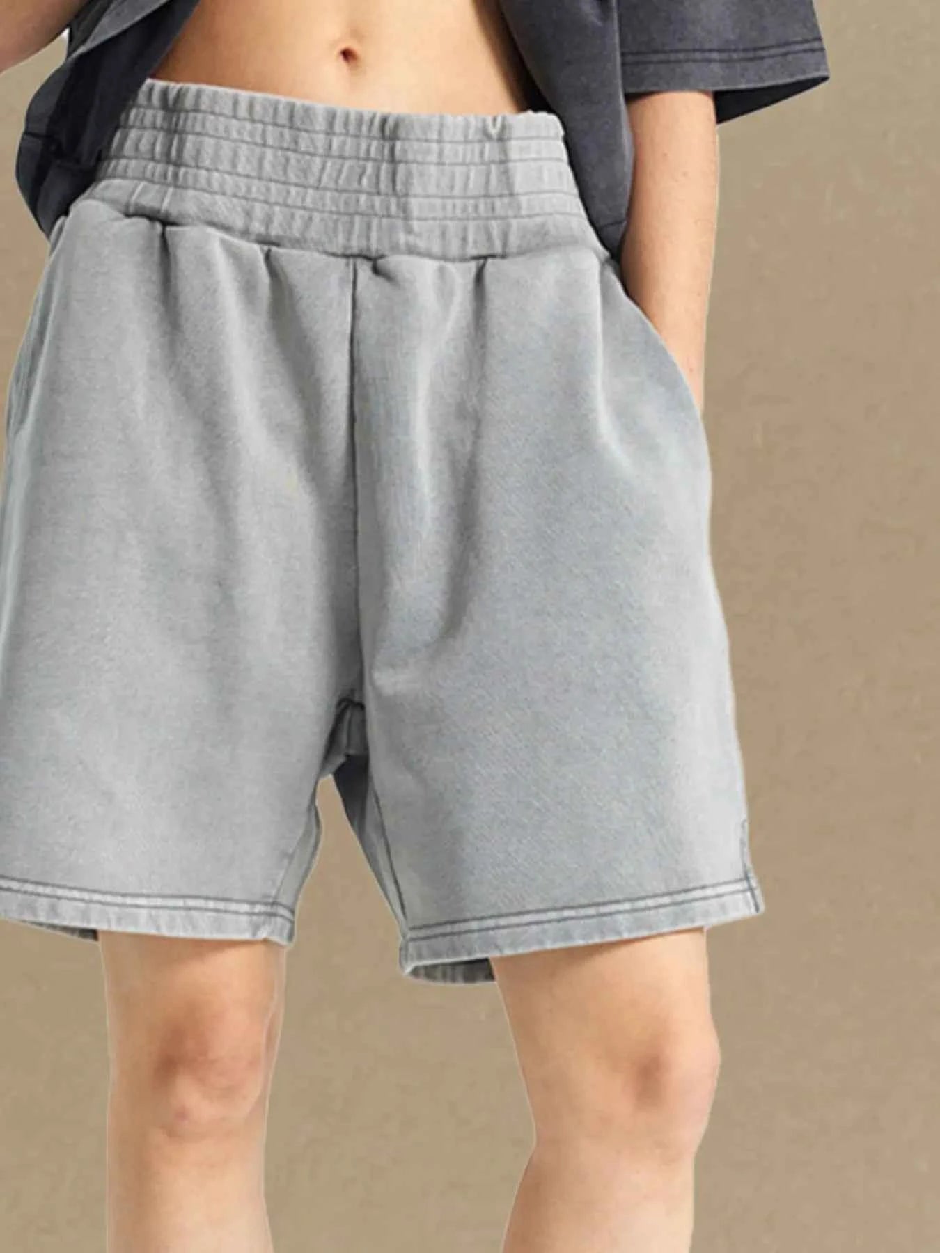 Men's Casual Elastic Waist Shorts