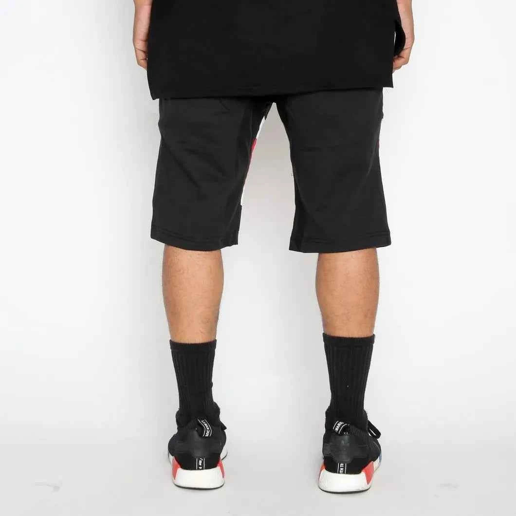 WEIV Men's Drawstring Color Block Striped Shorts