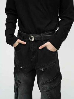 Baggy Jeans with Cargo Pockets - Damned Threads