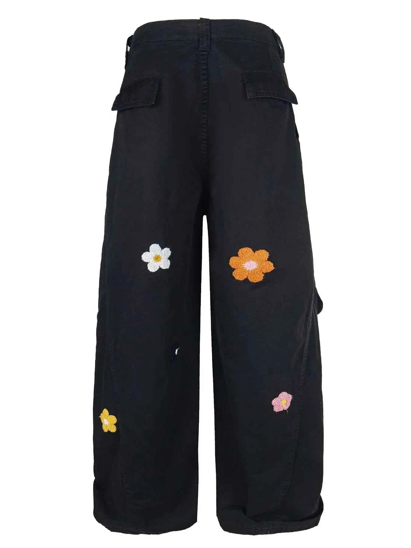 Men's Flower  Cargo Pants