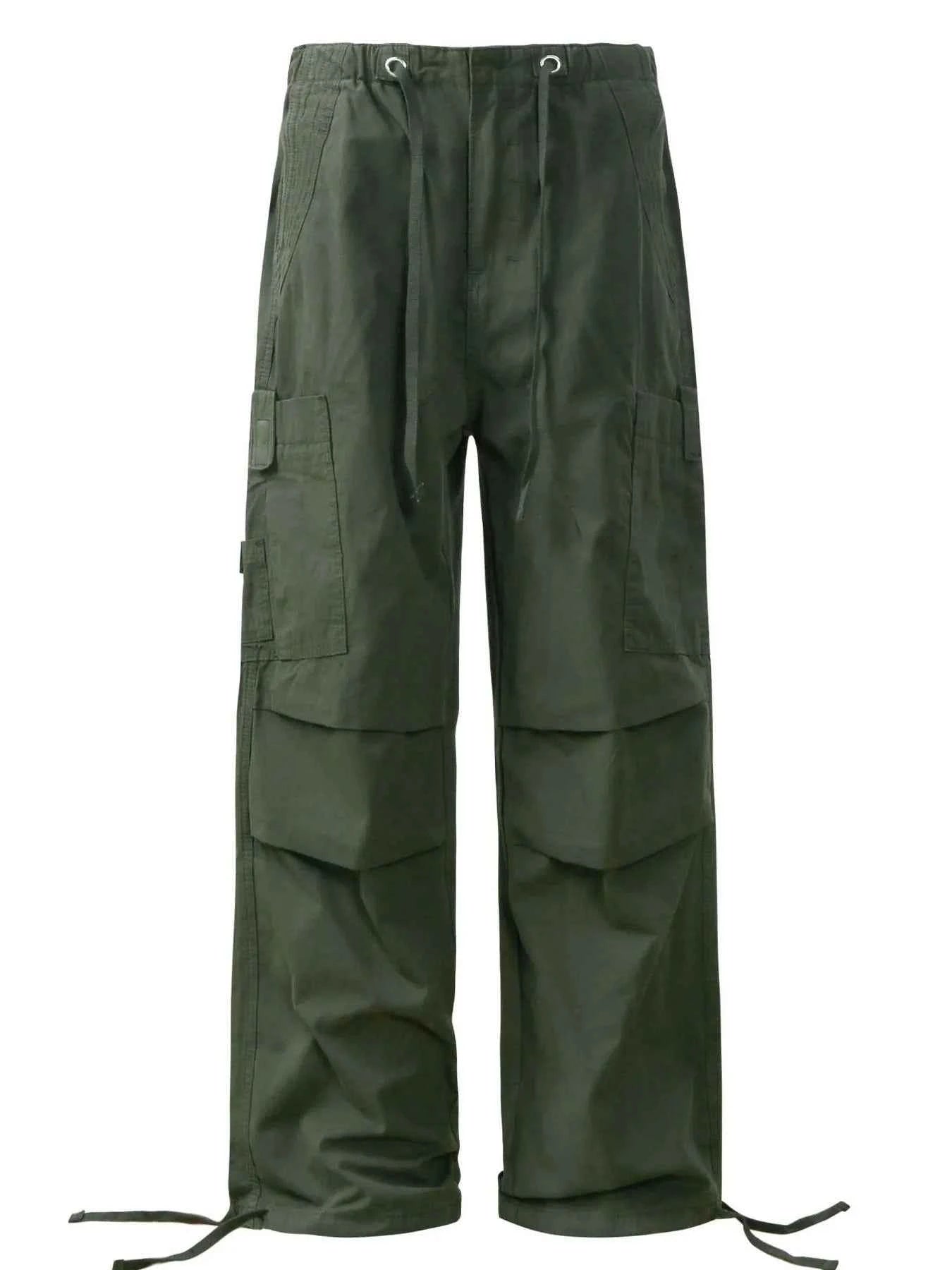 Men's Cargo Pants with Drawstring Hem