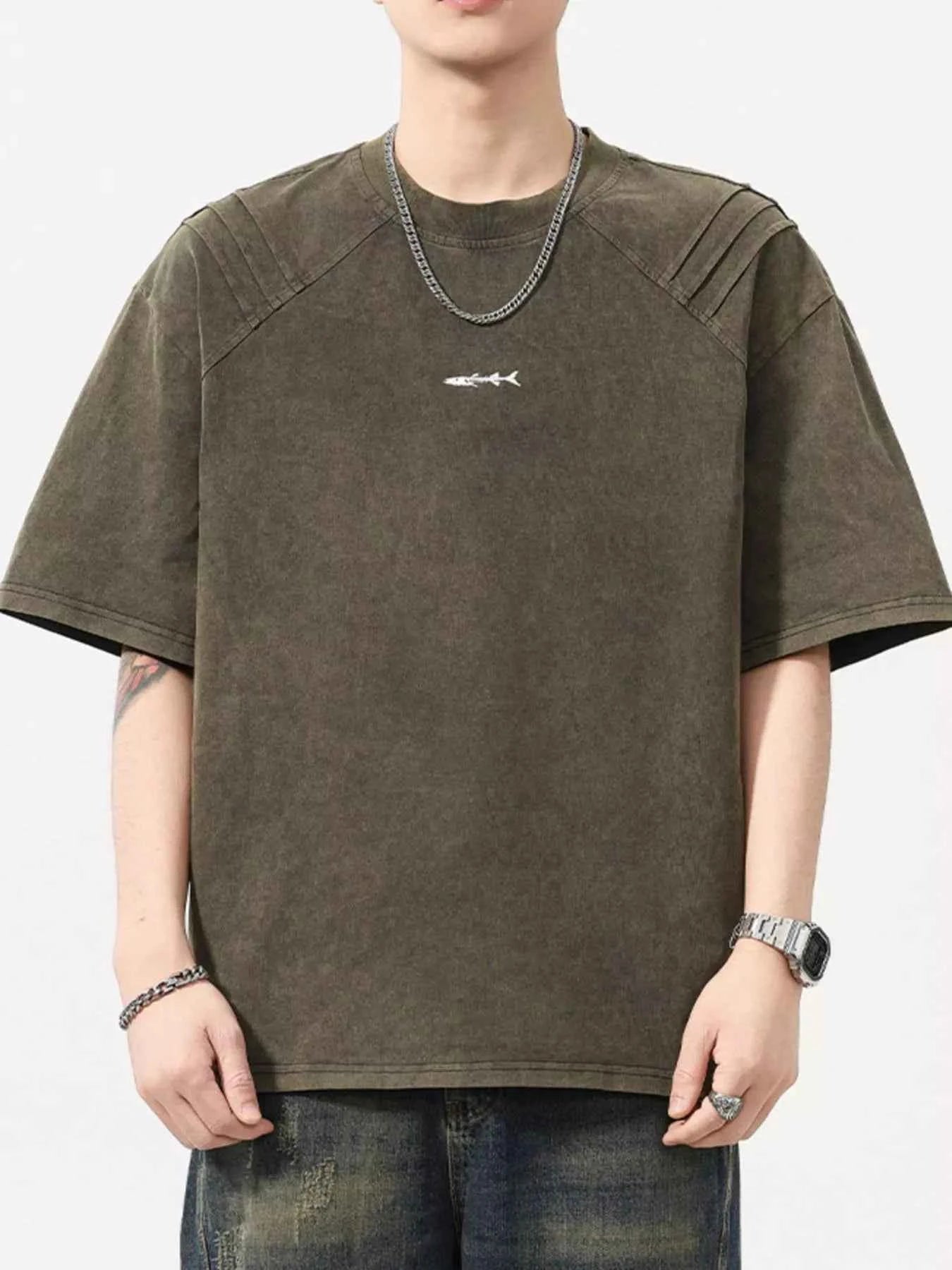 Men's Plus Size Round Neck Short Sleeve T-Shirt