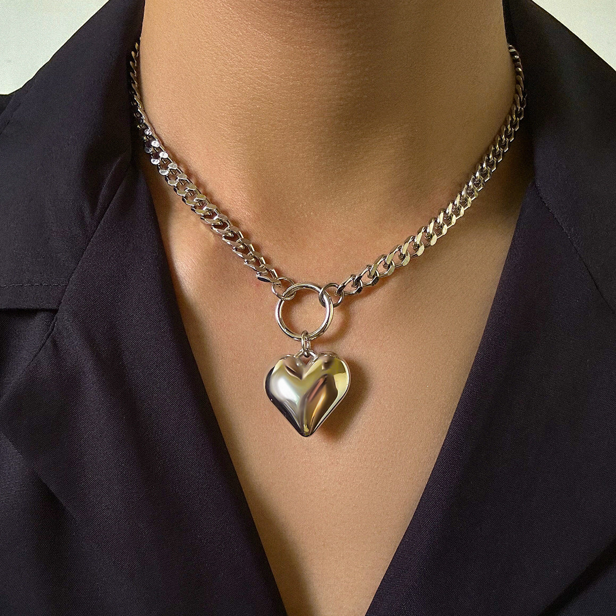 Got A Big Heart Necklace - Damned Threads