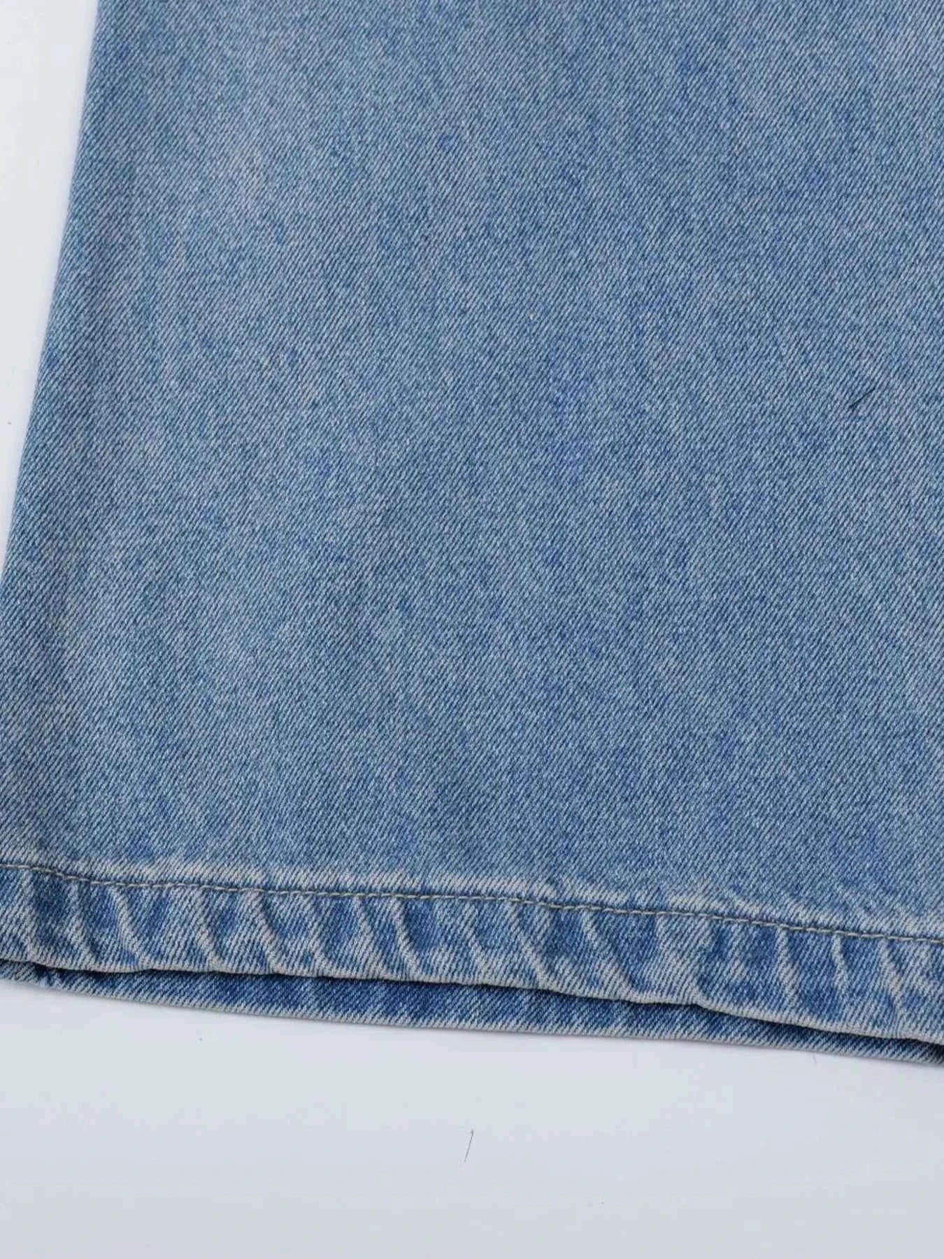 Basic style Oversized Wide leg Jeans