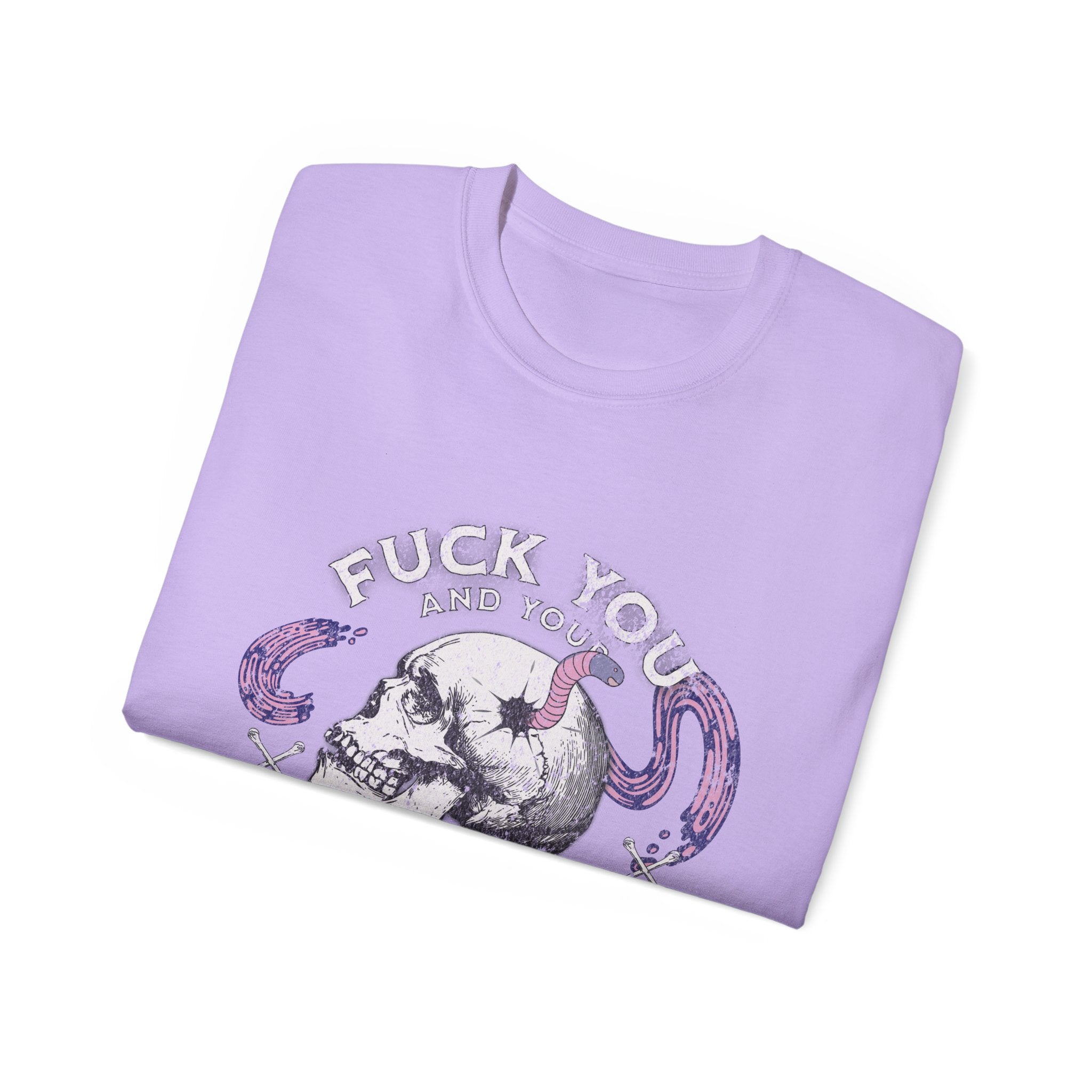 FUCK YOU AND YOUR BRAIN WORM - Unisex Cotton Tee