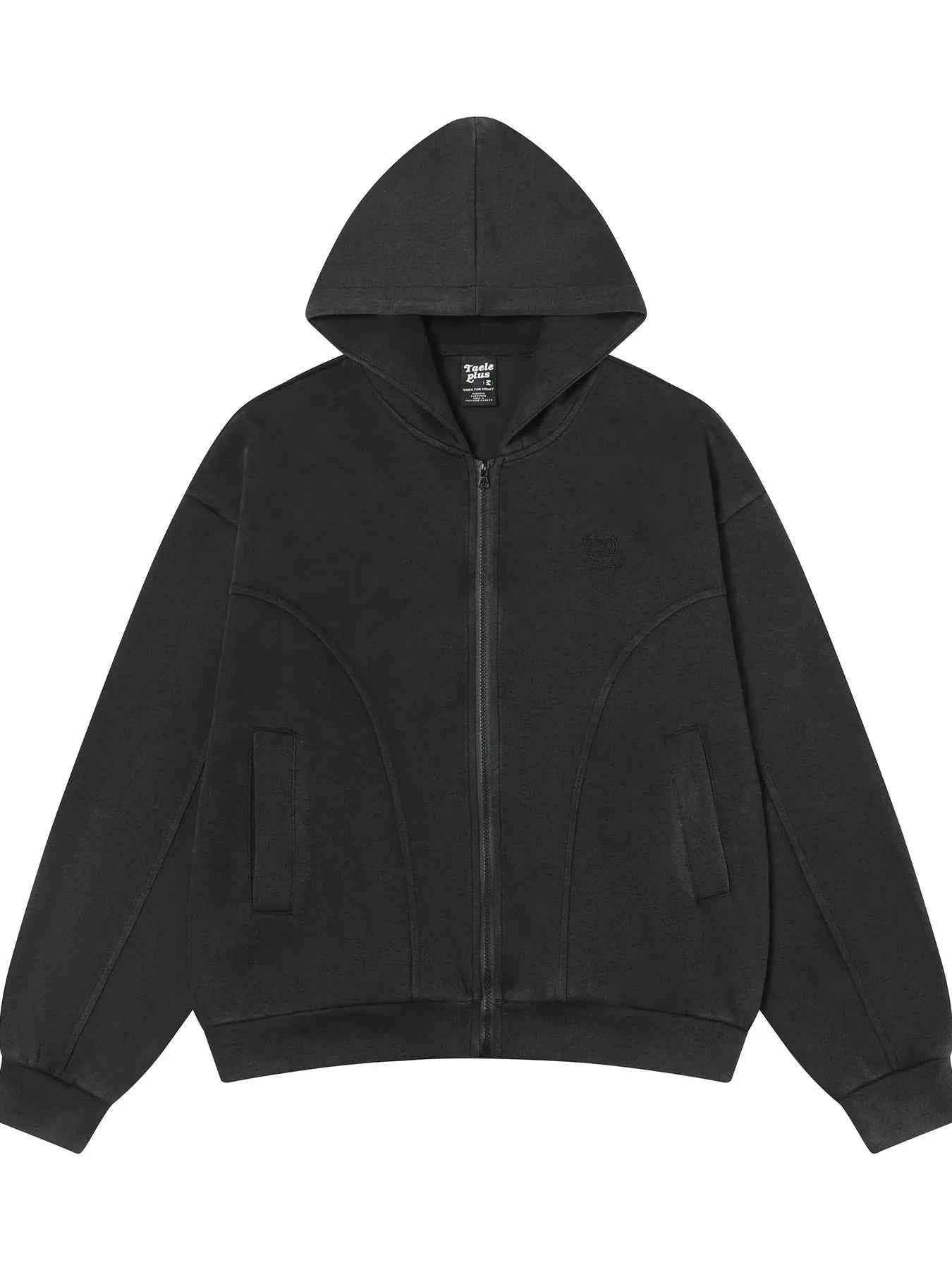 Men's Solid Color Zip Up Hoodie
