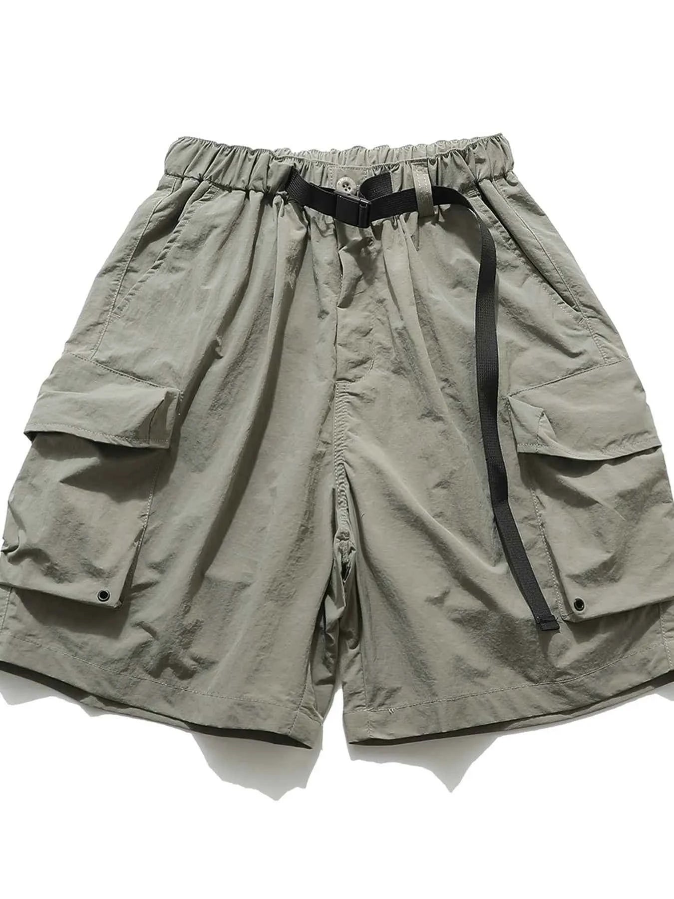 Men's Elastic Waist Cargo Shorts