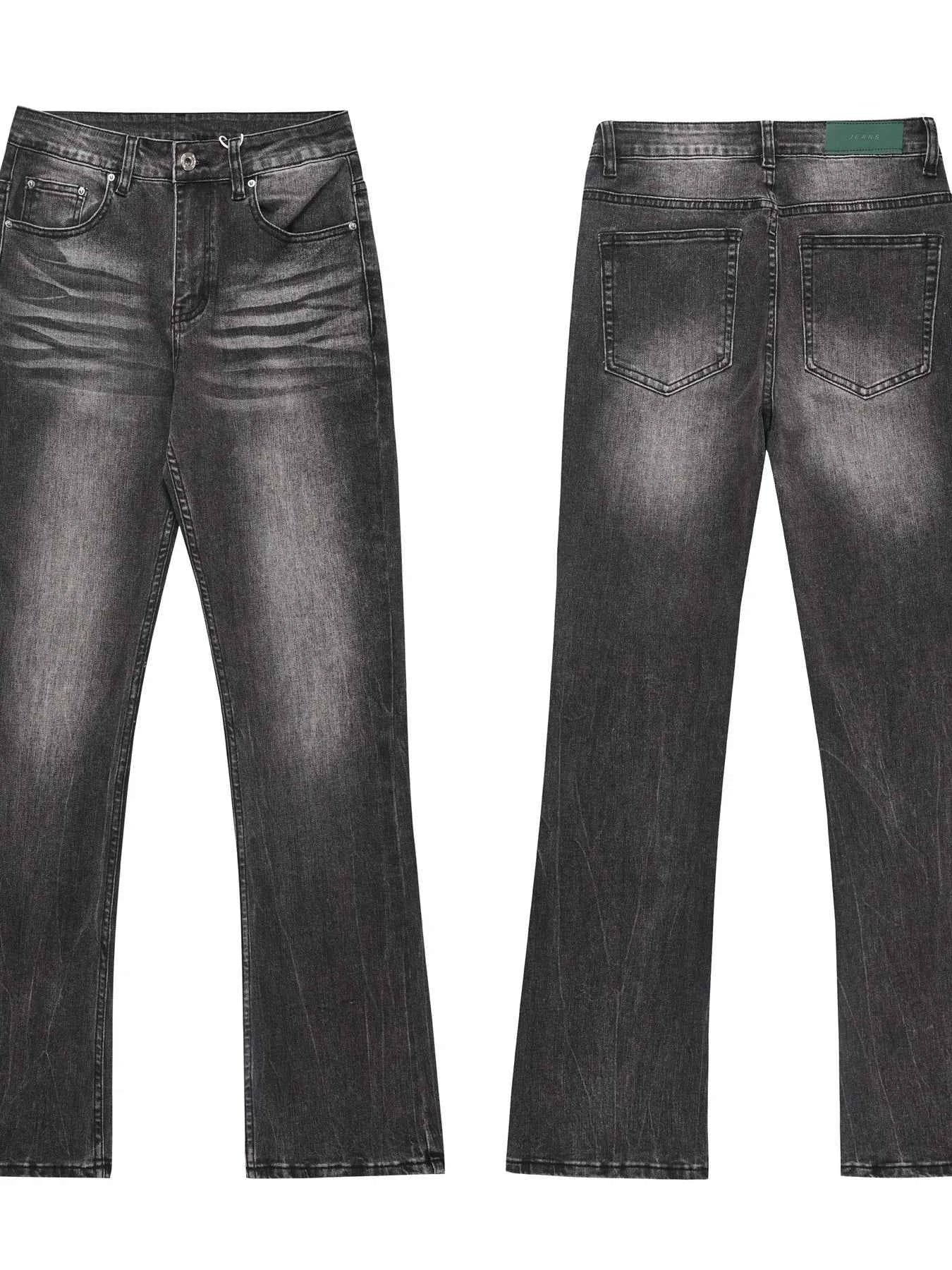 Men's Washed Straight-Leg Jeans