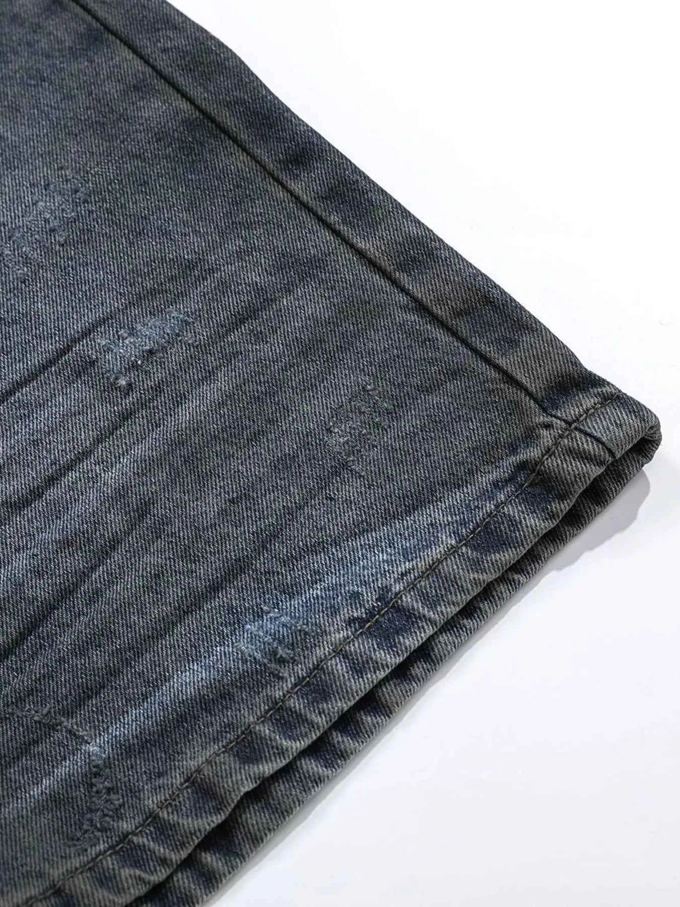 Men's Vintage Wash Wide Leg Jeans