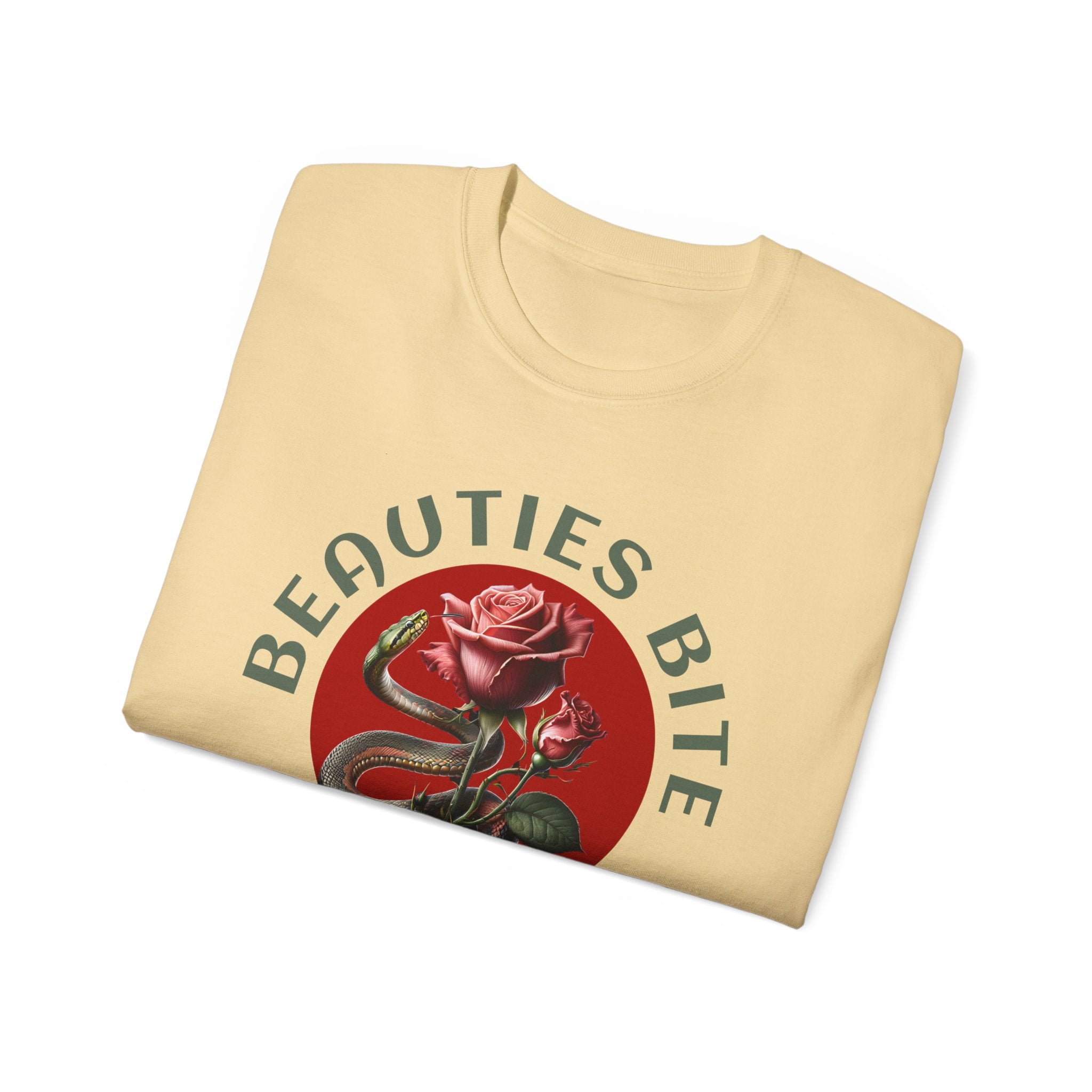 Beauties Bite - Cotton Tee (Front) - Damned Threads