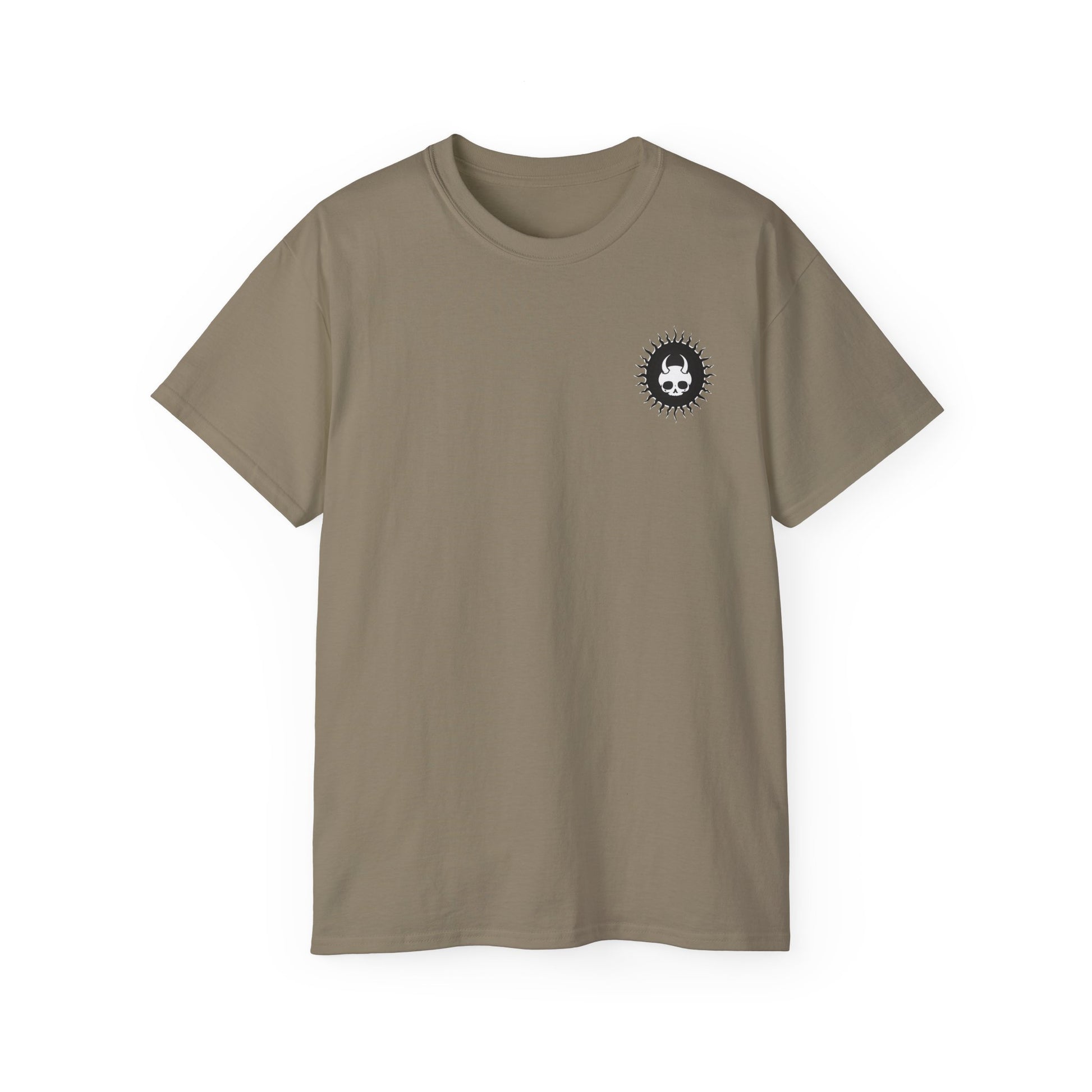 Spook-Rock - Unisex Cotton Tee (Back) - Damned Threads