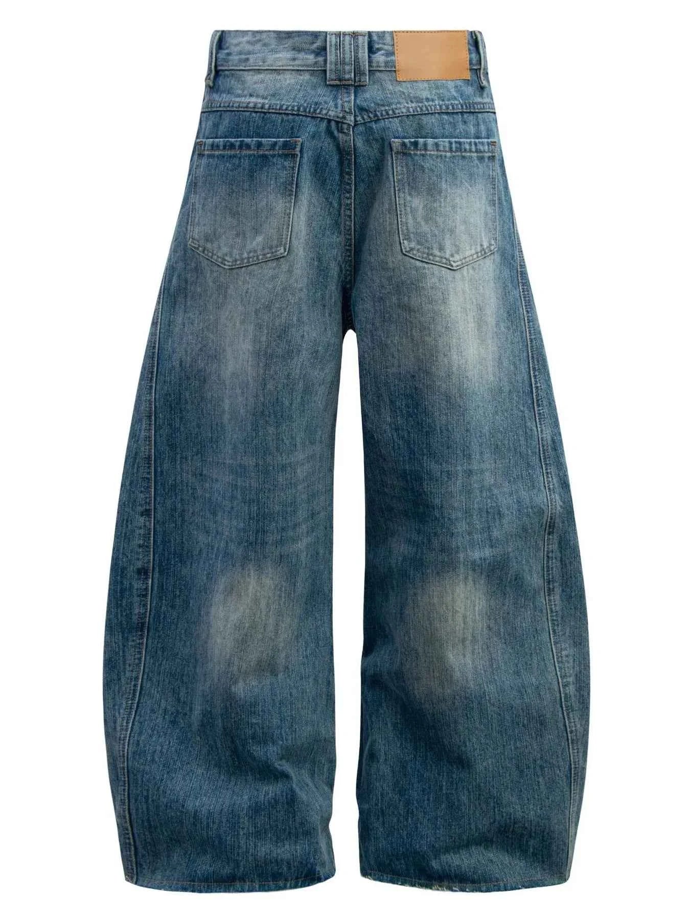 Men's Vintage Washed Curved Jeans