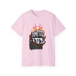 Dumpster Fire - Unisex T-Shirt (Front) - Damned Threads
