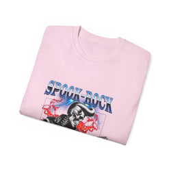 Spook-Rock - Unisex Cotton Tee (Front) - Damned Threads
