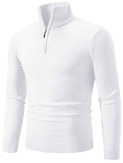 Men's Plus Size Quarter Zip Long Sleeve Knit Top - Damned Threads