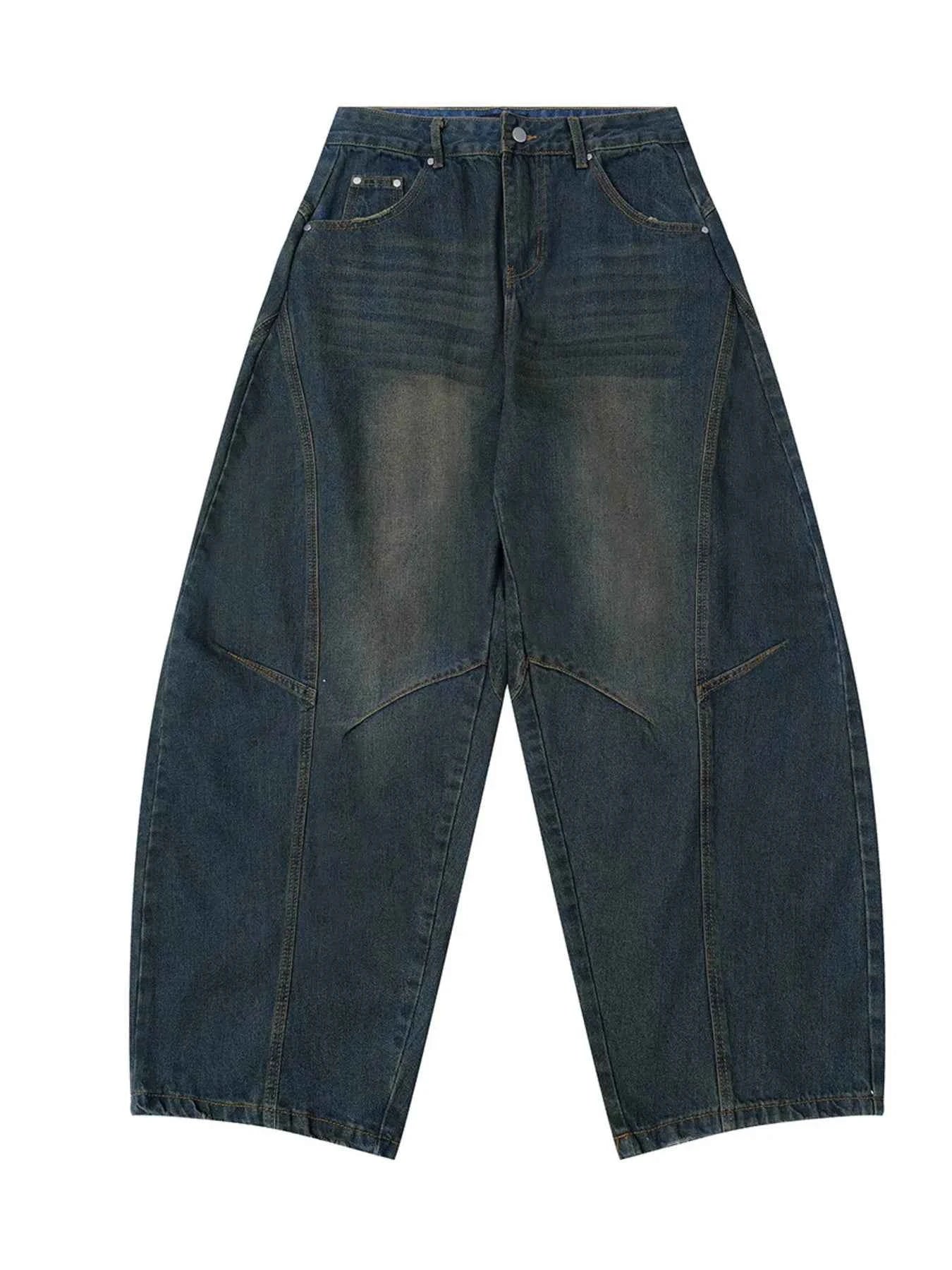 Men's Wide Leg Balloon Denim Jeans